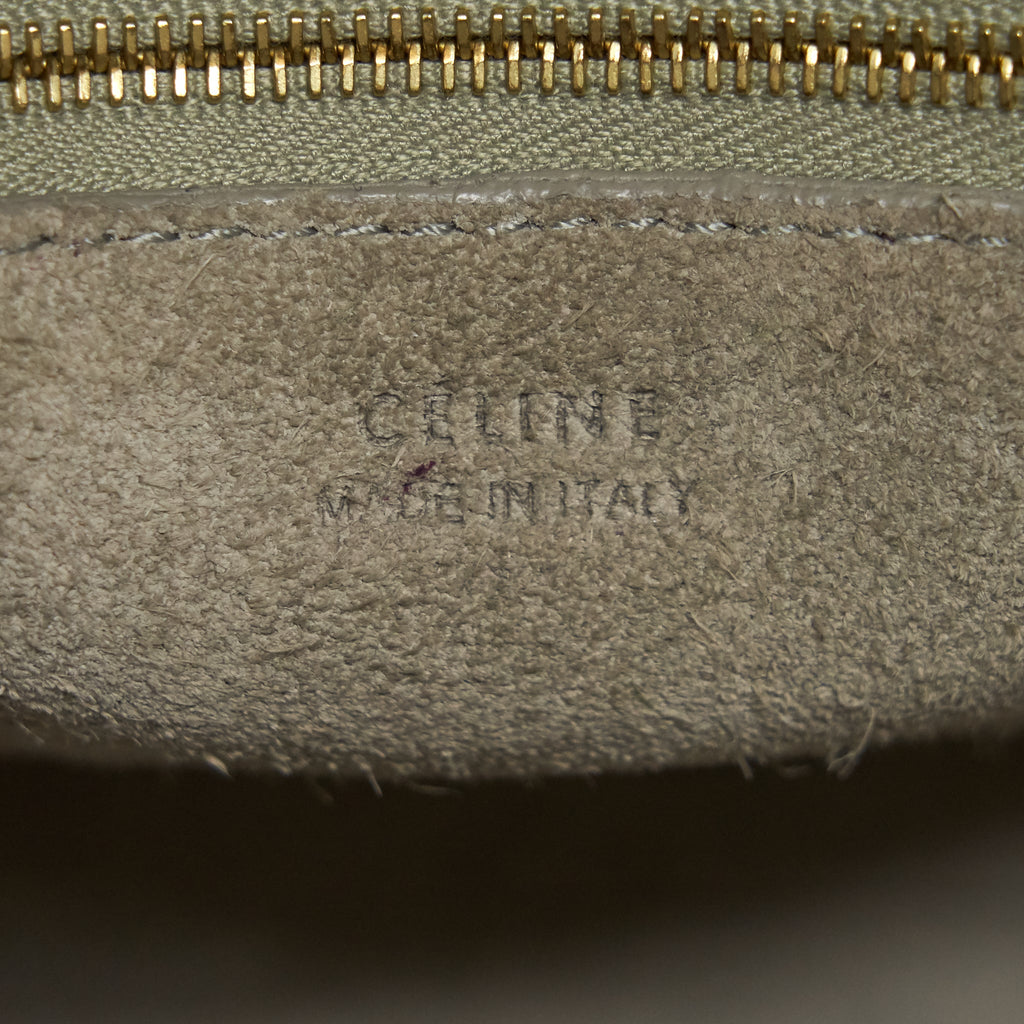 CELINE SANGLE BUCKET BAG IN WHITE