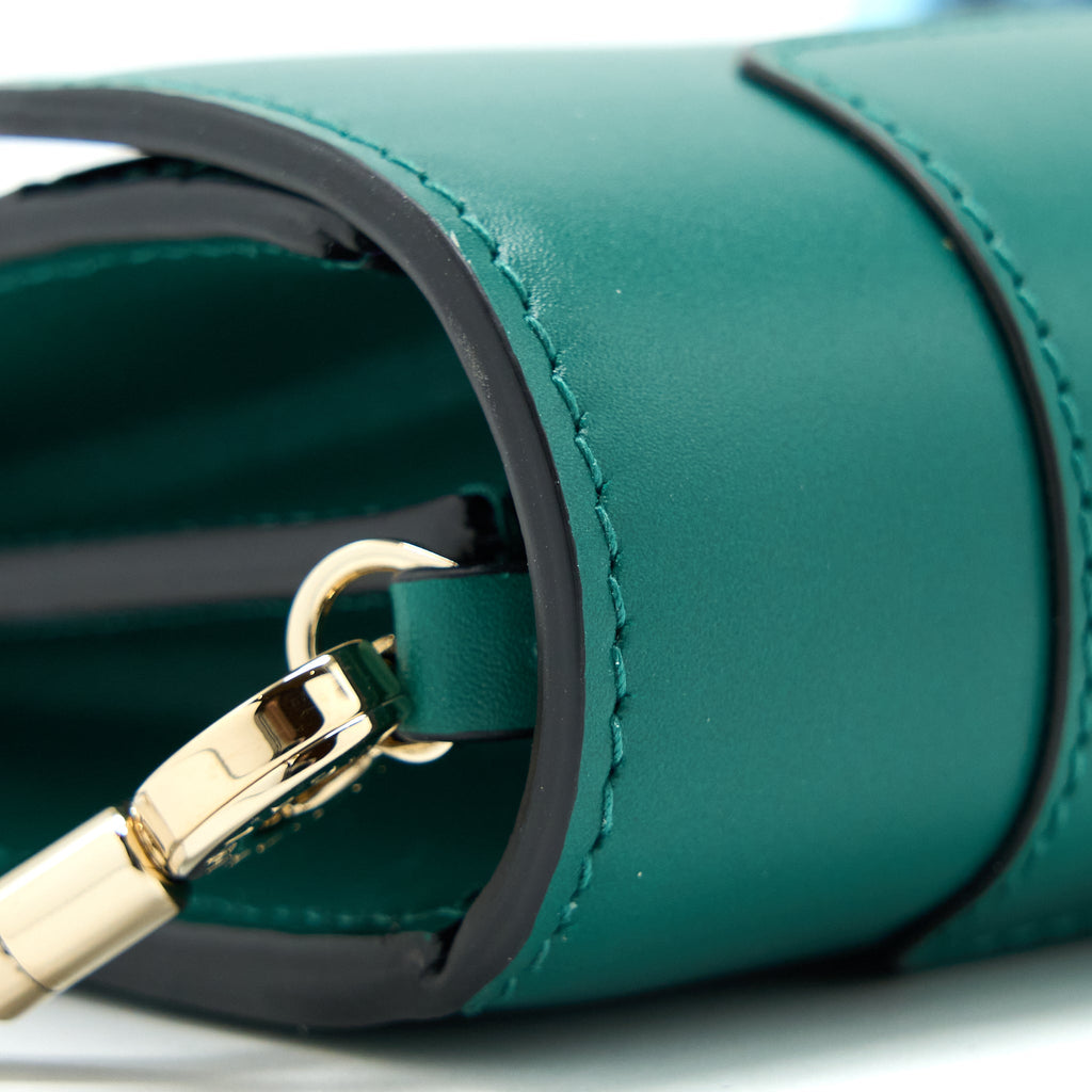 BVLGARI SERPENTI FOREVER WALLET ON CHAIN CALFSKIN GREEN