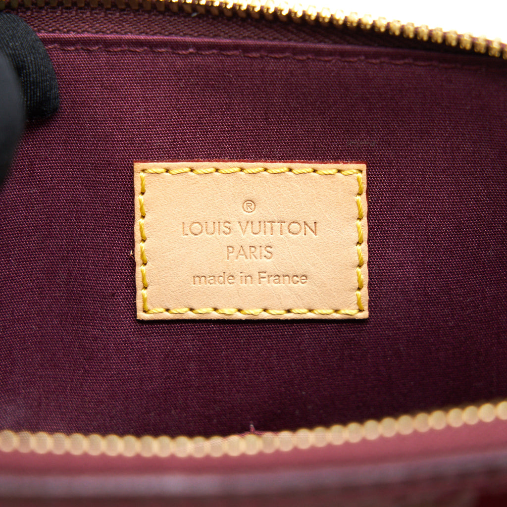 LOUIS VUITTON ALMA PM PATENT LEATHER AMARANTE GHW