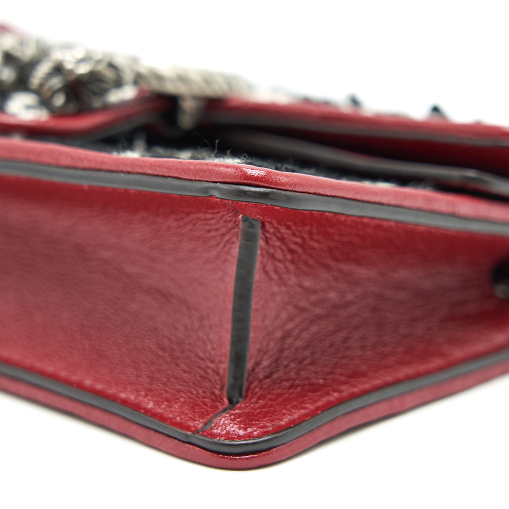 GUCCI DIONYSUS SUPER MINI TWEED CROSSBODY BAG