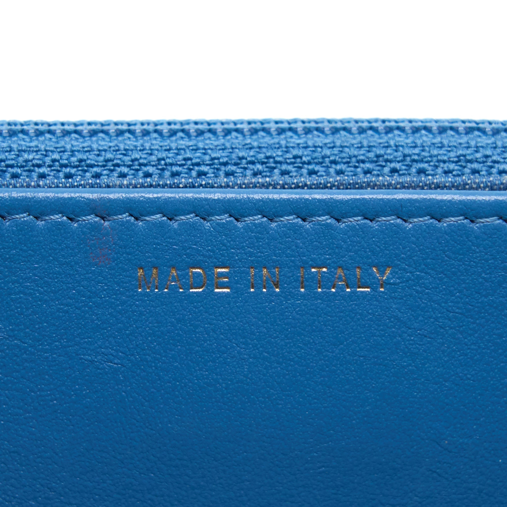 CHANEL DENIM PEARL CRUSH WALLET ON CHAIN DENIM BLUE BRUSHED GHW