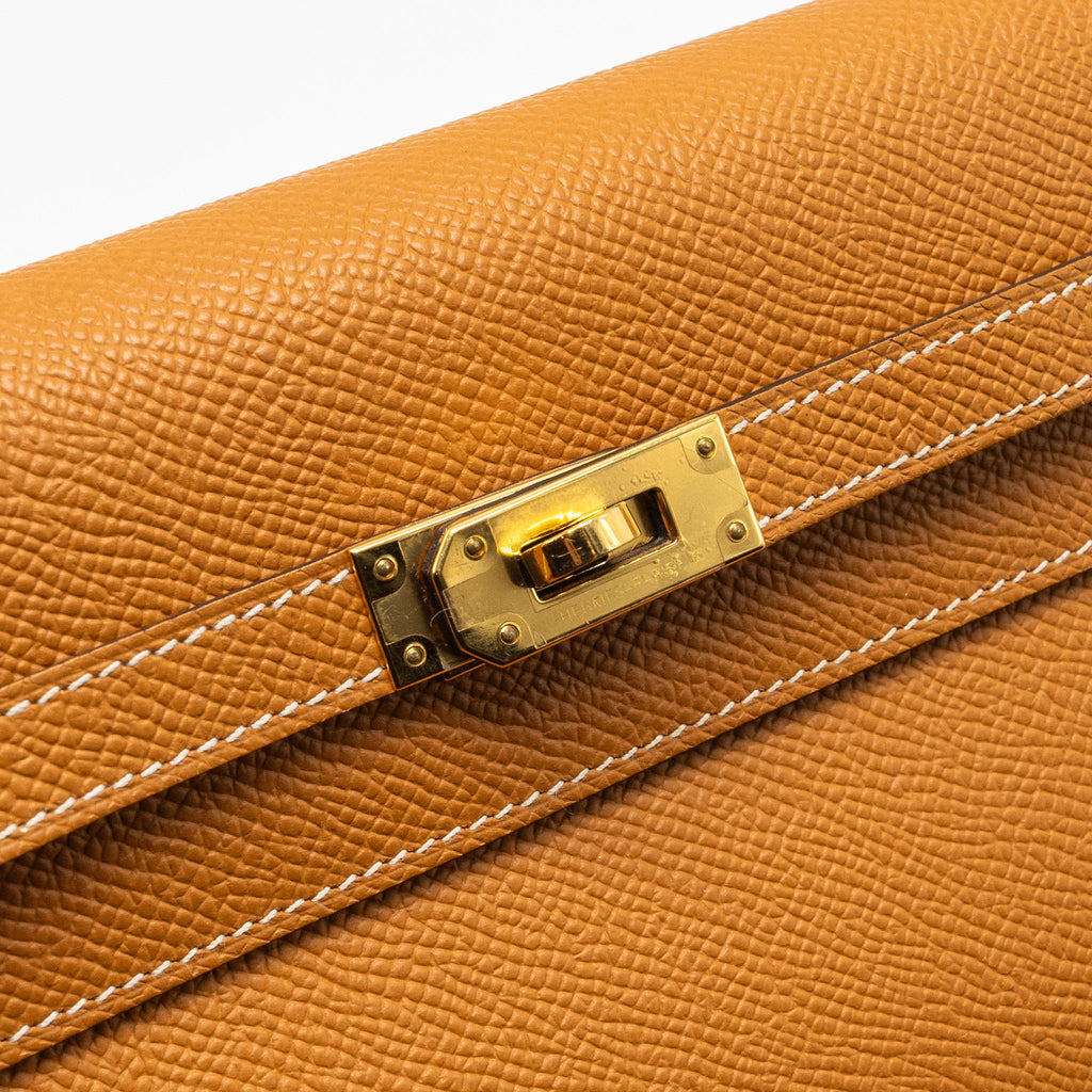 HERMES KELLY TO GO EPSOM TOFFEE GHW