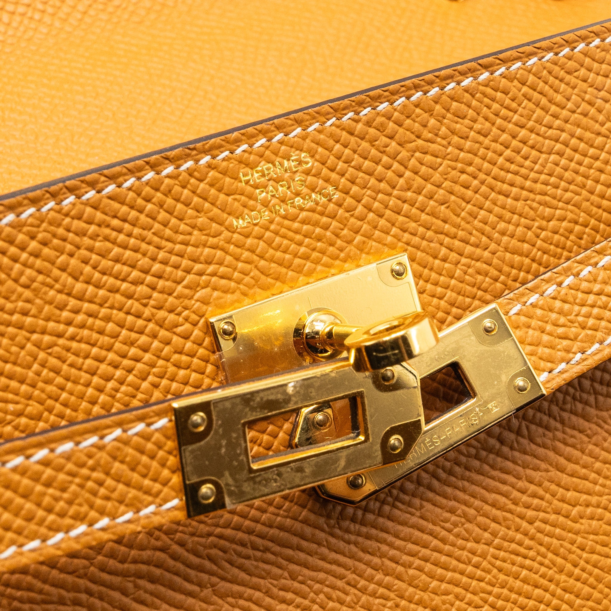 HERMES KELLY TO GO EPSOM TOFFEE GHW