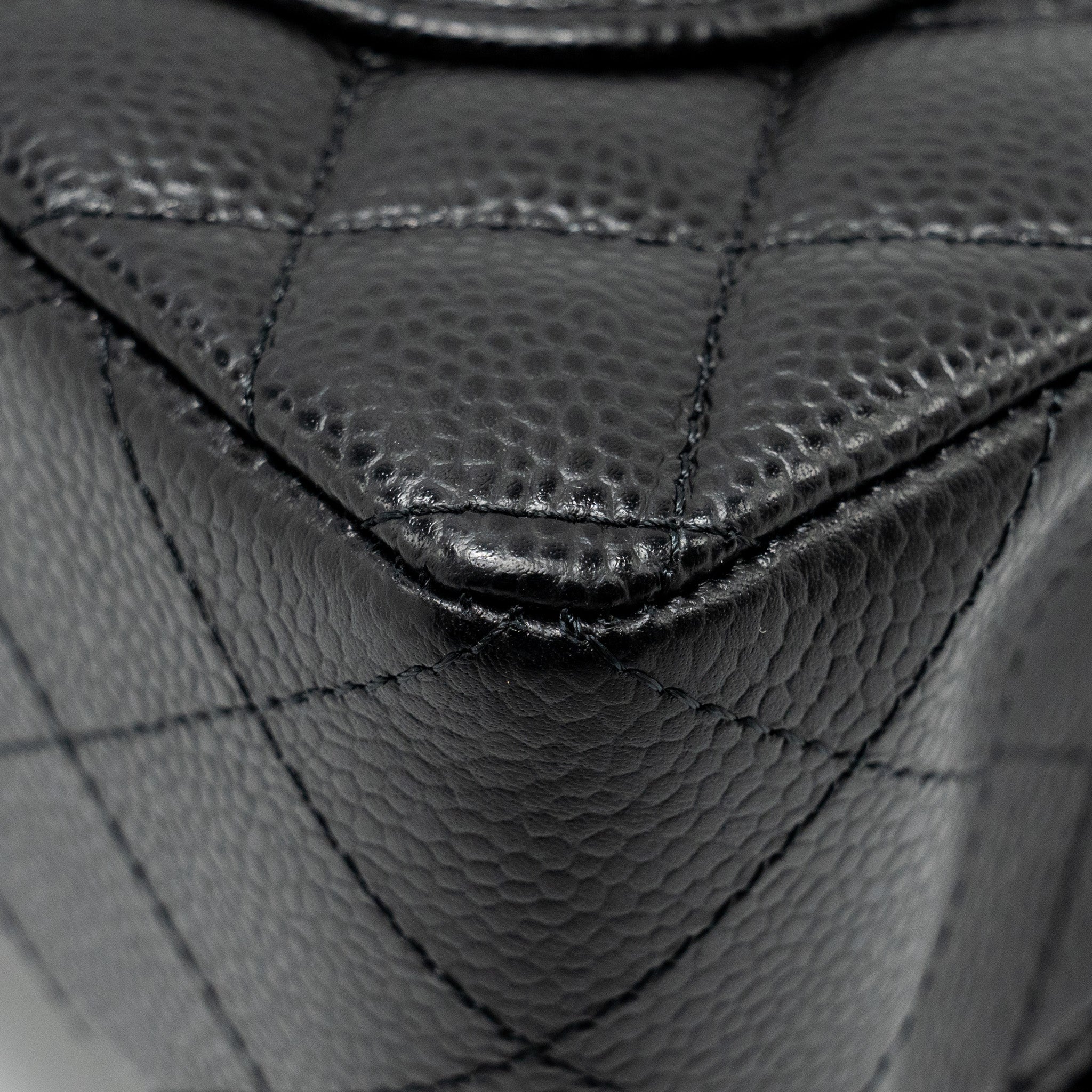 CHANEL SMALL CLASSIC DOUBLE FLAP BAG CAVIAR BLACK GHW