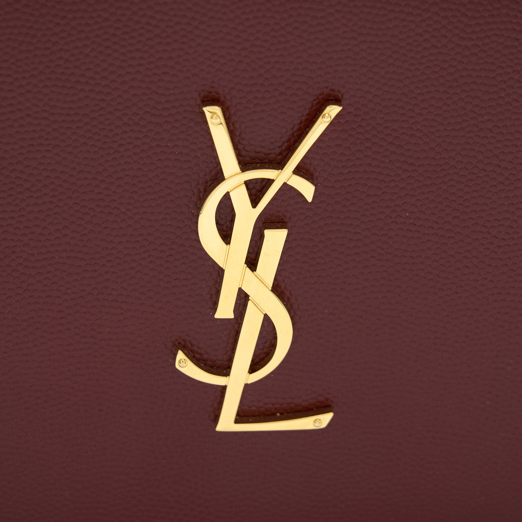 SAINT LAURENT/YSL MINI CAMERA BAG CROSSBODY BAG BURGUNDY GHW