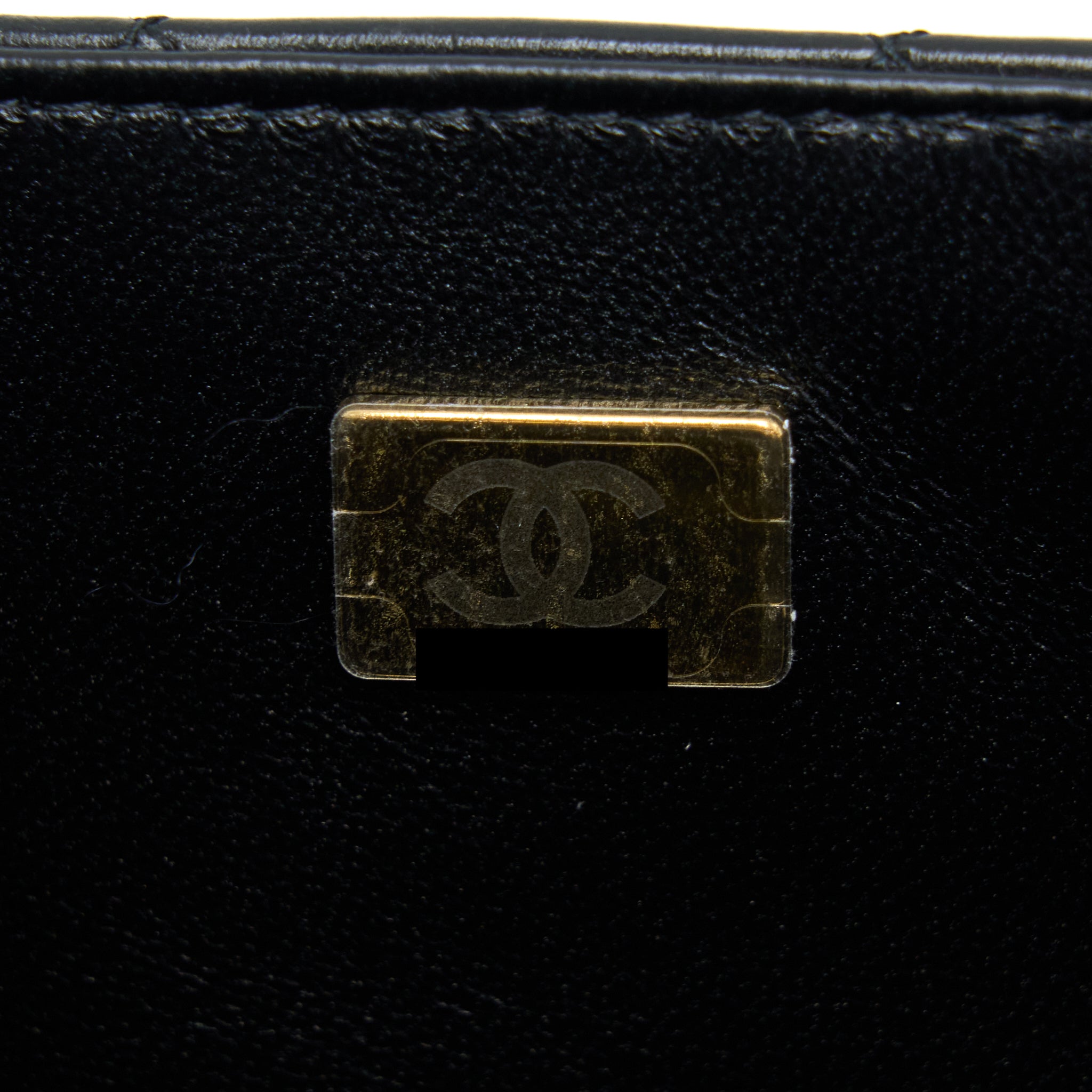 CHANEL MINI RECTANGULAR LAMBSKIN BLACK LGHW(MICROCHIP)