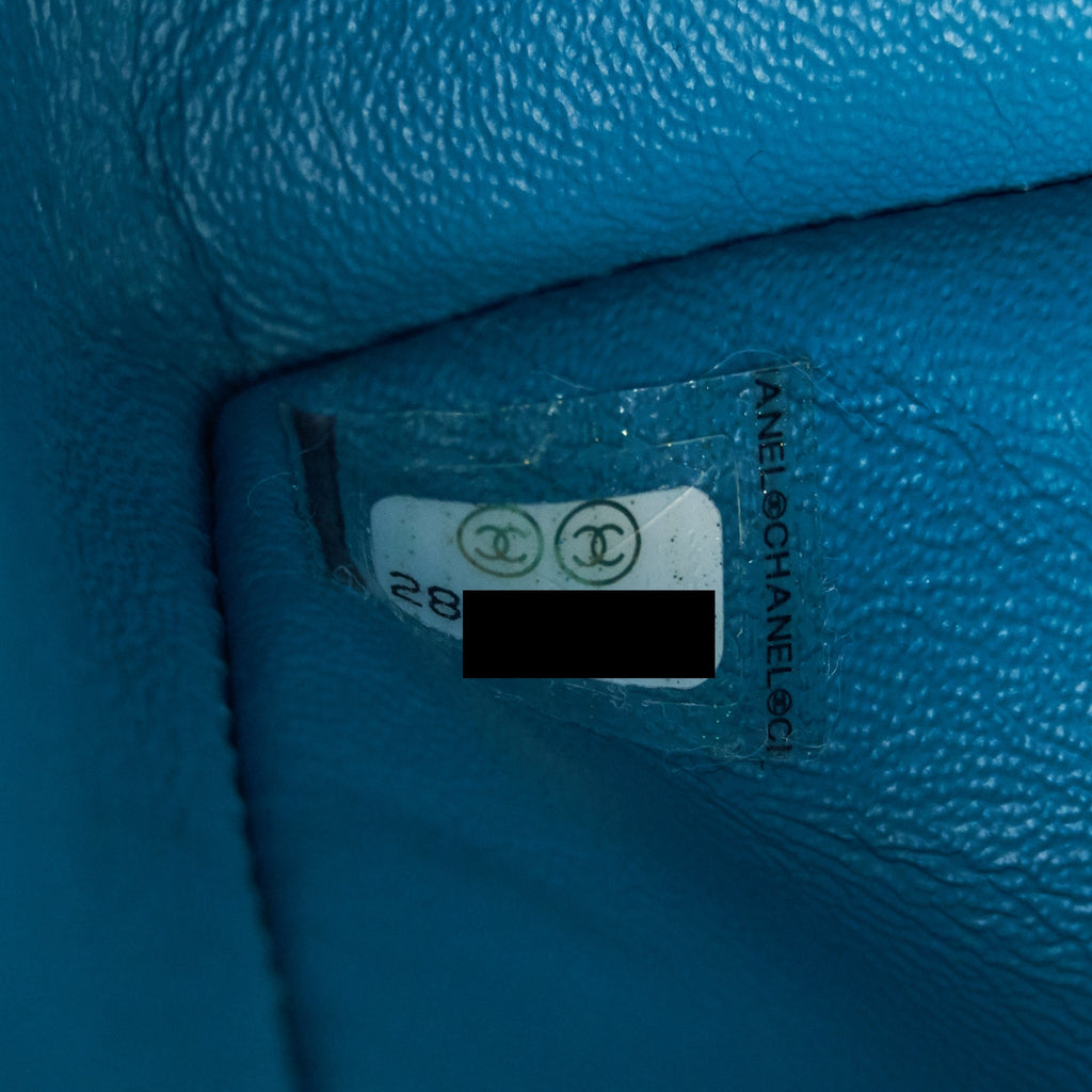 CHANEL TWEED 2.55 SMALL REISSUE FLAP BAG BLUE BRUSHED GHW