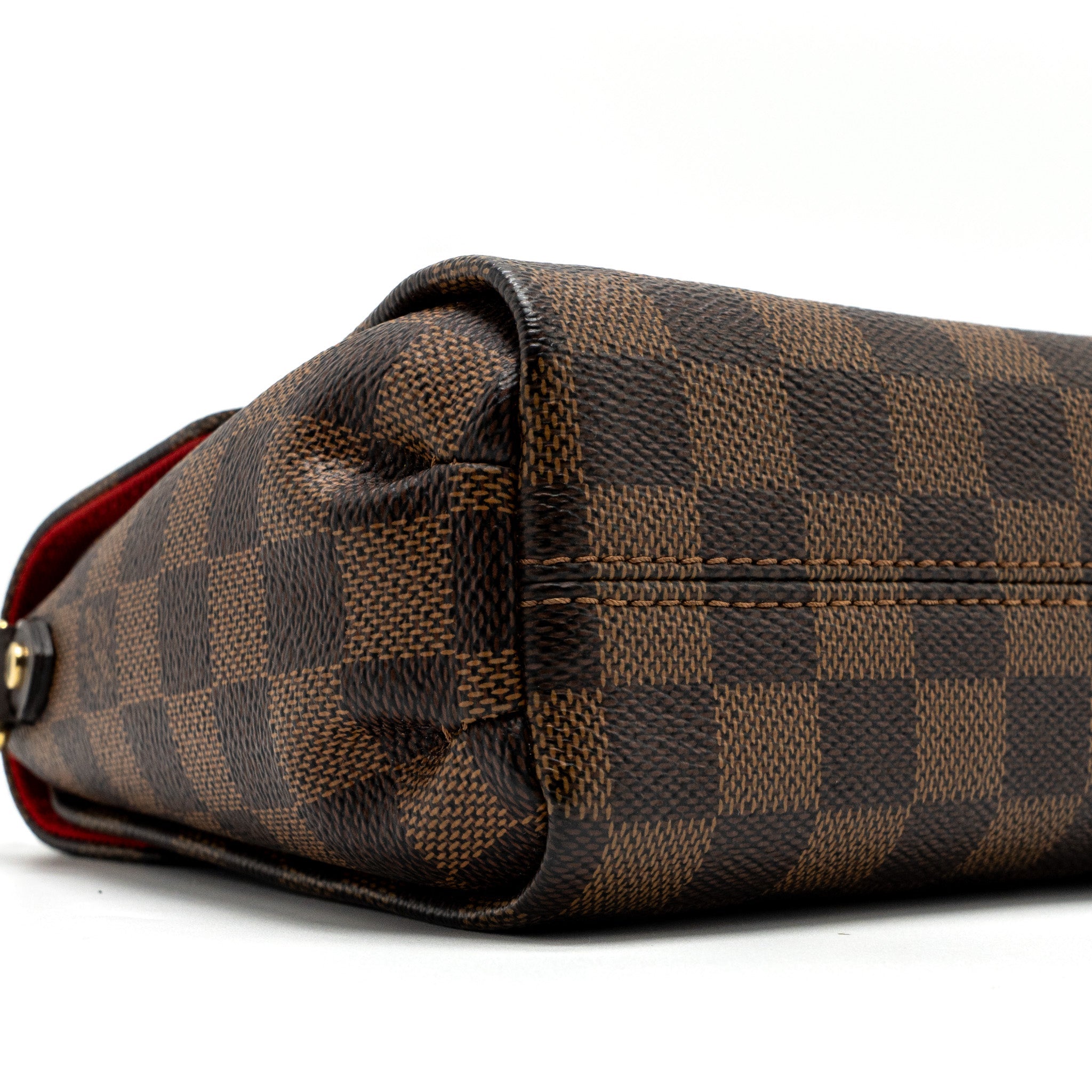 LOUIS VUITTON CROISETTE BAG DAMIER EBENE CANVAS GHW