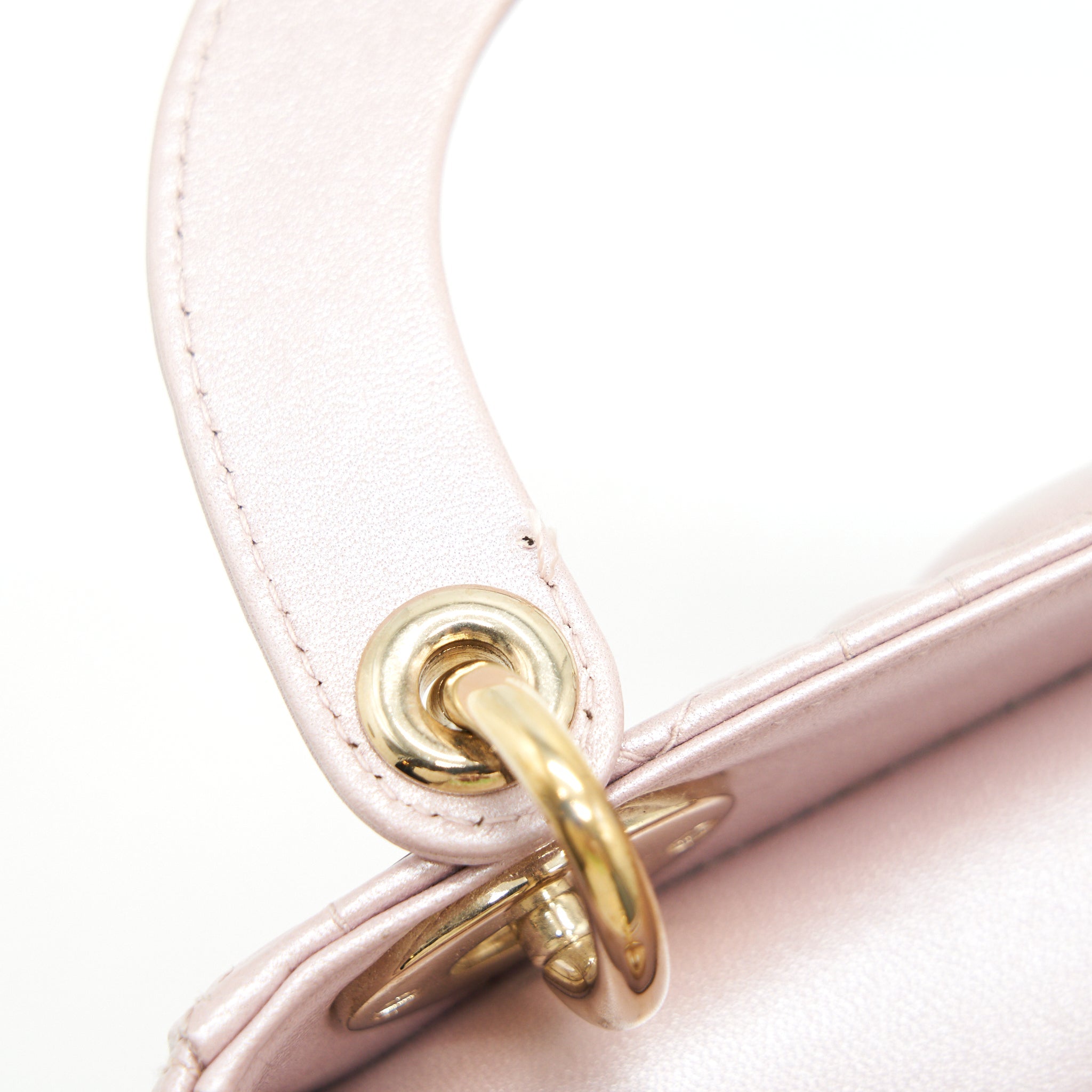 DIOR MINI LADY WITH CHAIN LOTUS PEARL GHW