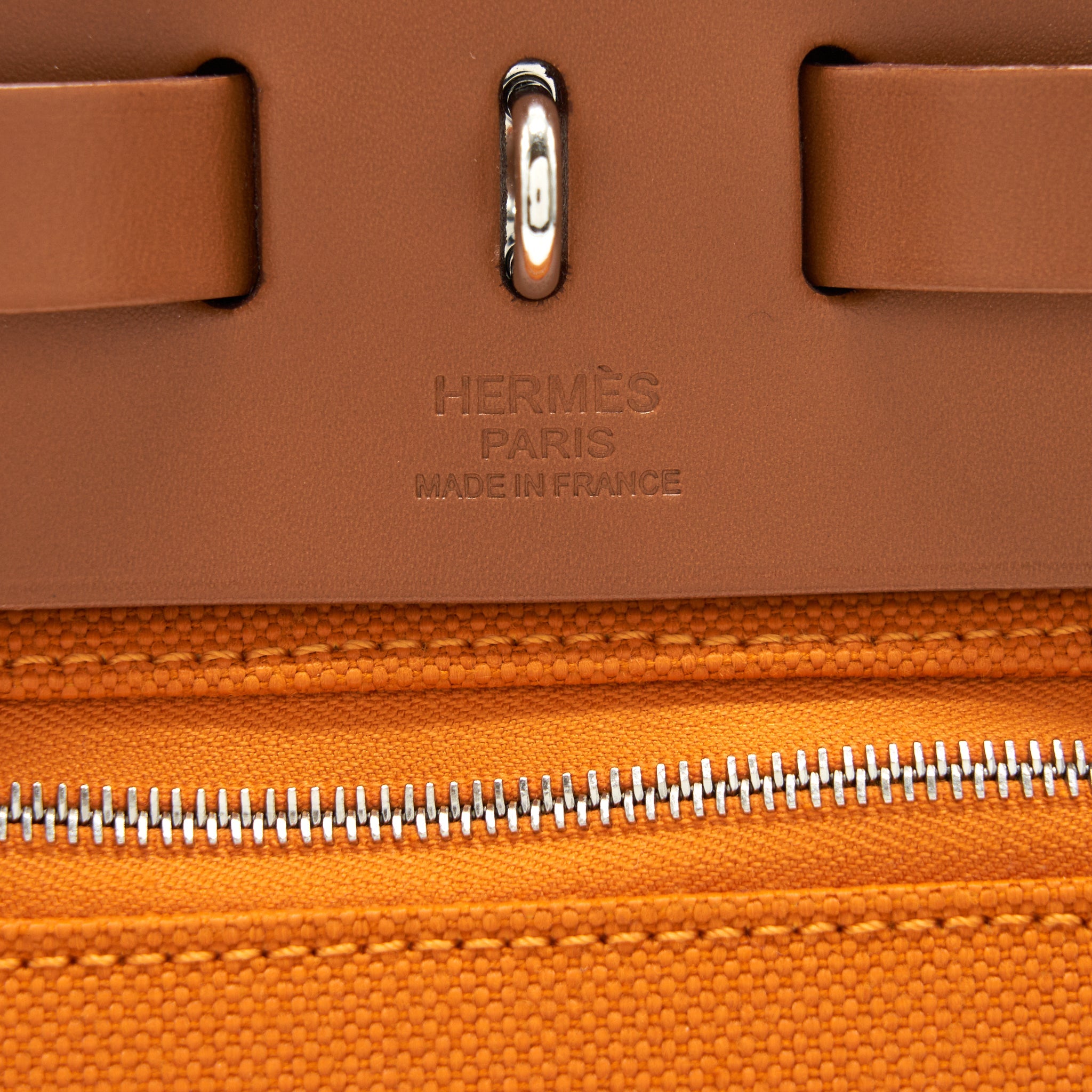HERMES HERBAG 31 ABRICOT/FAUVE SHW