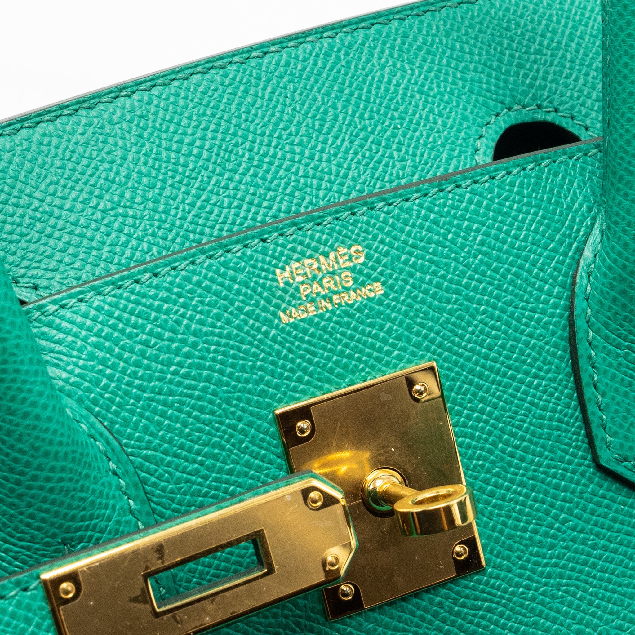 HERMES BIRKIN 30 EPSOM VERT JADE GHW