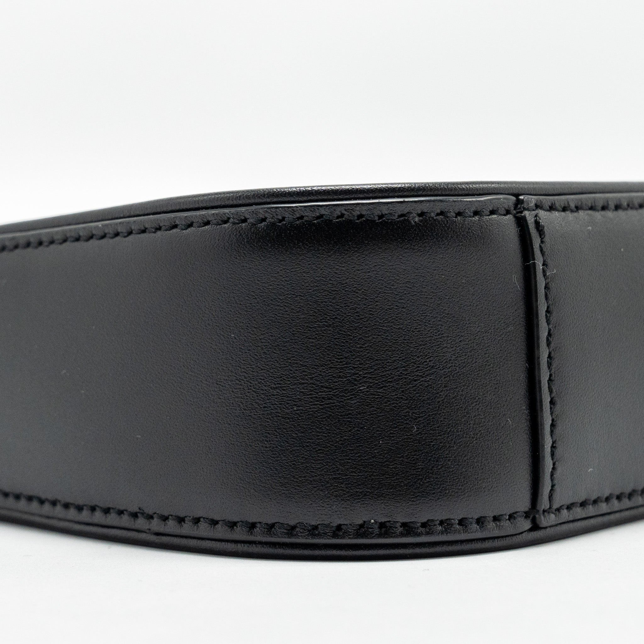 SAINT LAURENT / YSL MINI LE 5 A 7 HOBO BAG SMOOTH CALFSKIN BLACK GHW