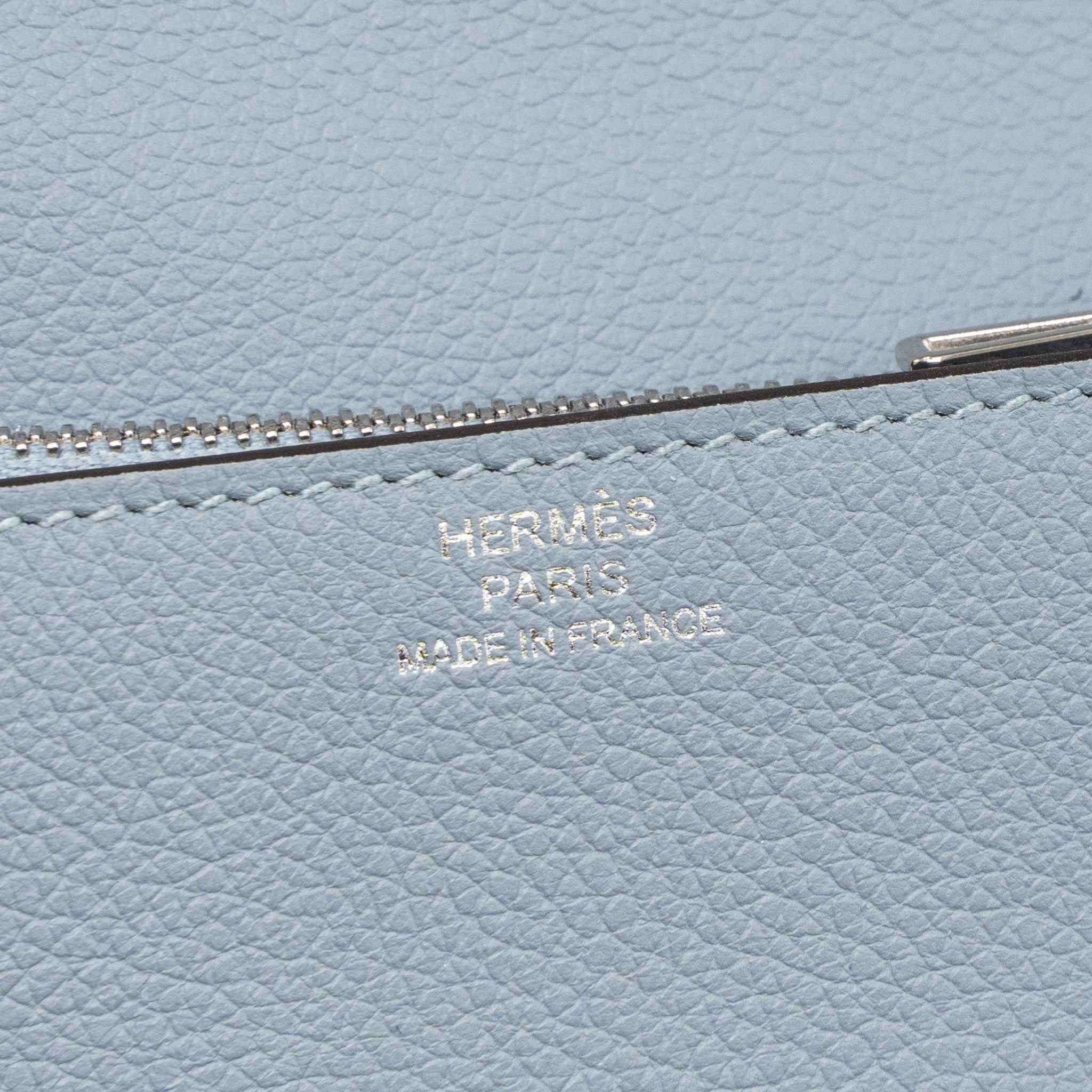 HERMES ROULIS SLIM EVERCOLOR J7 BLUE LIN SHW