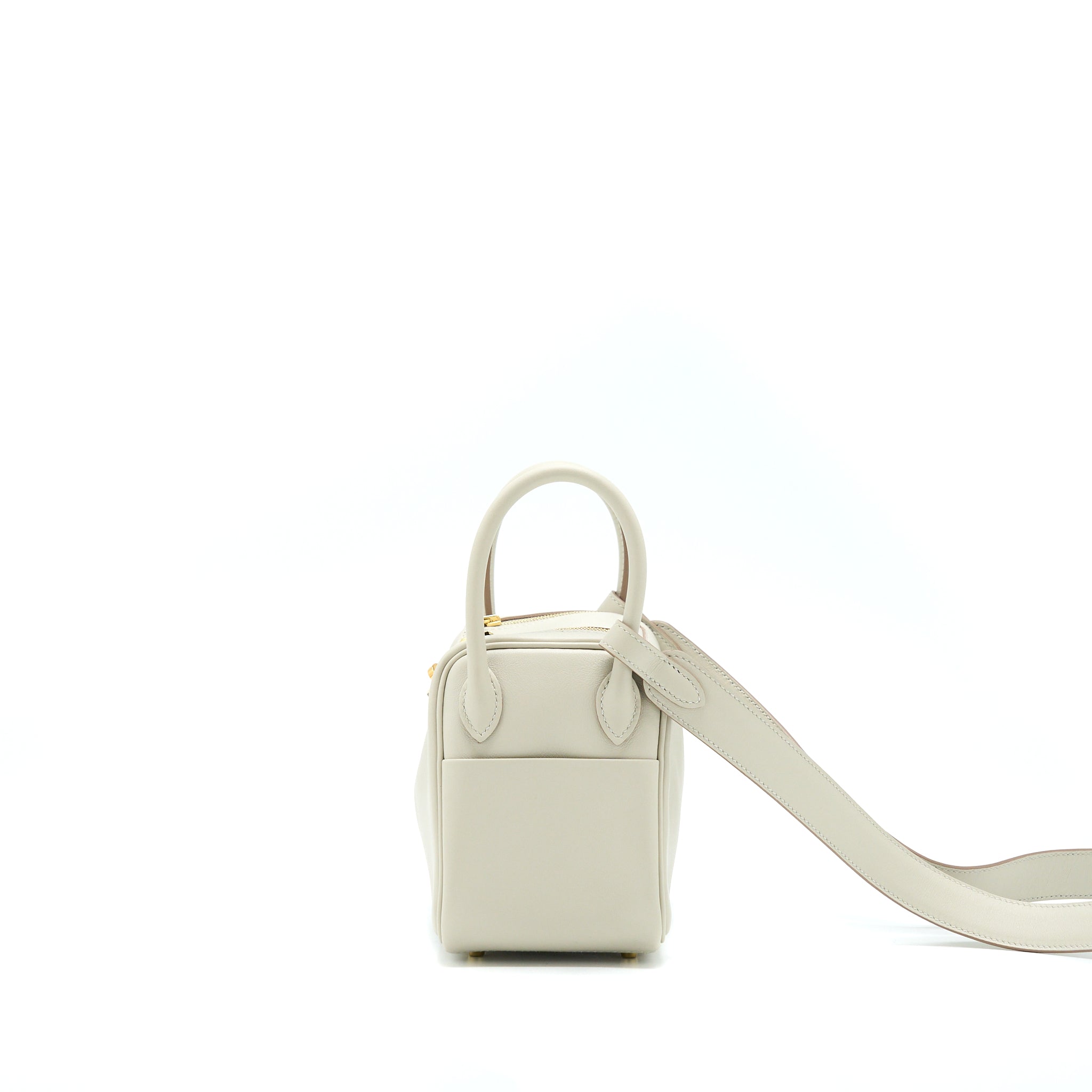 HERMES MINI LINDY SWIFT GRIS PERLE GHW