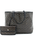 GOYARD SAINT LOUIS TOTE PM BLACK/MULTICOLOUR