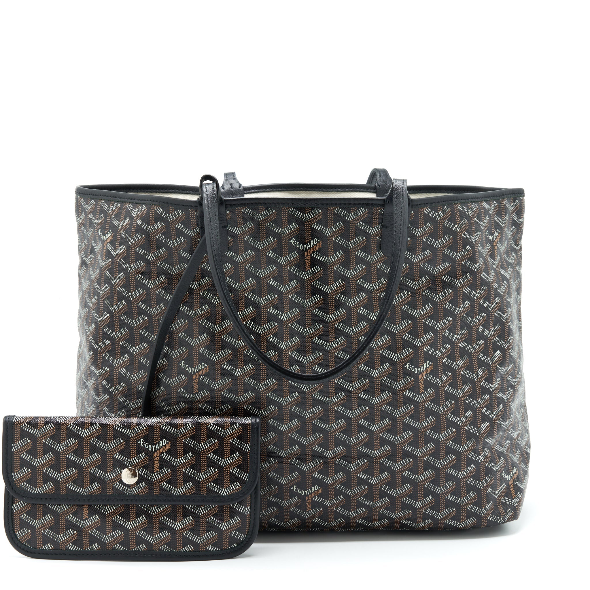 GOYARD SAINT LOUIS TOTE PM BLACK/MULTICOLOUR