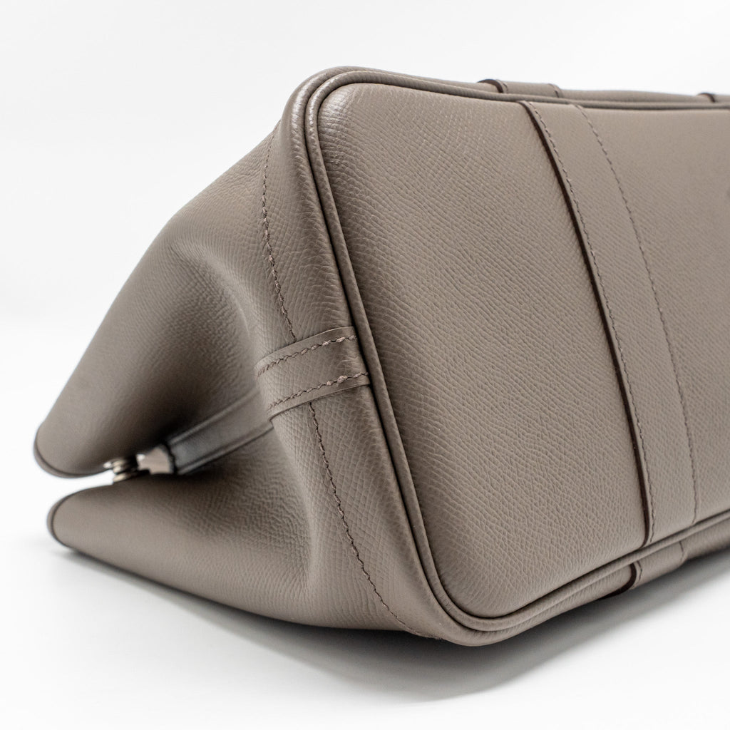 HERMES GARDEN PARTY 30 EPSOM GRIS ETAIN SHW