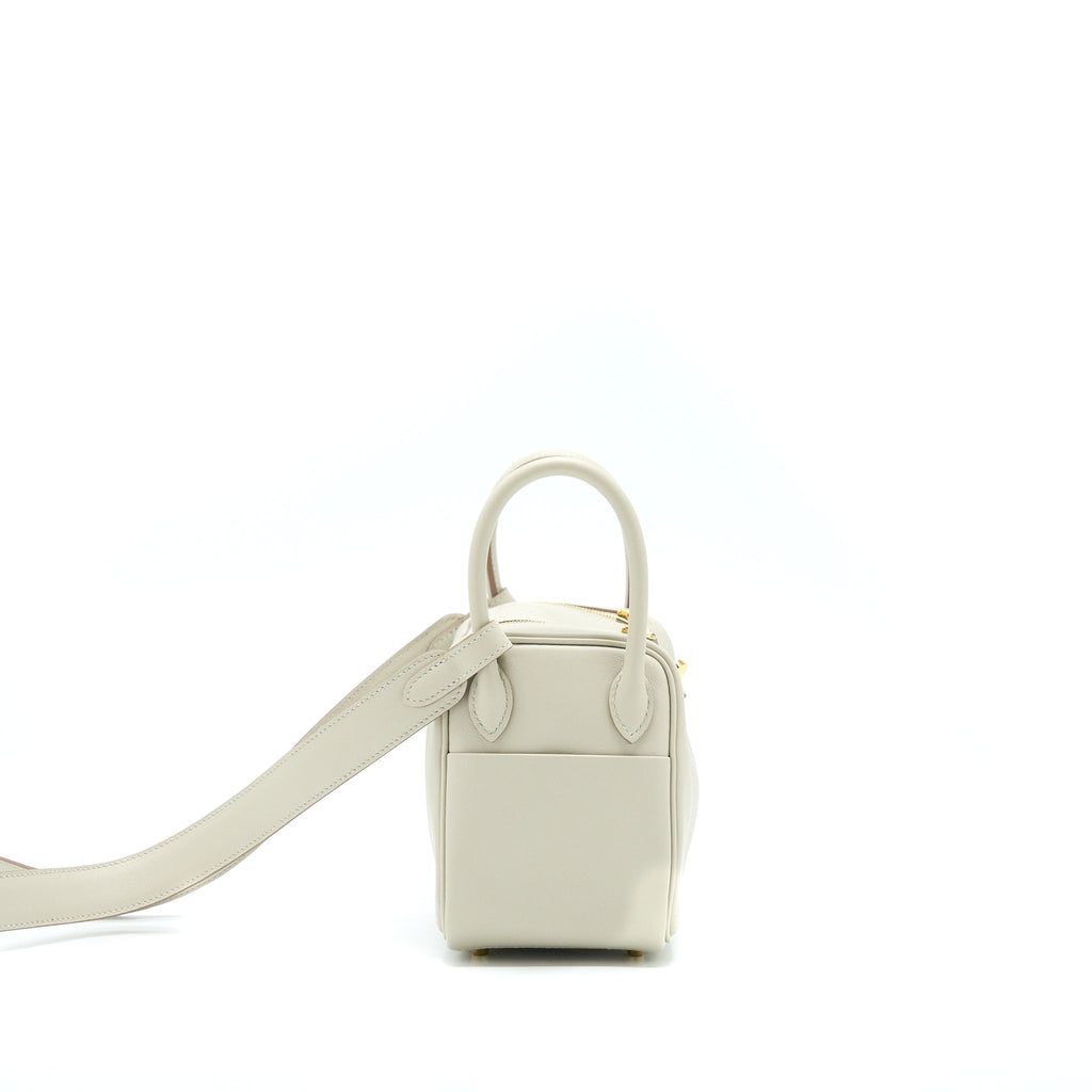HERMES MINI LINDY SWIFT GRIS PERLE GHW