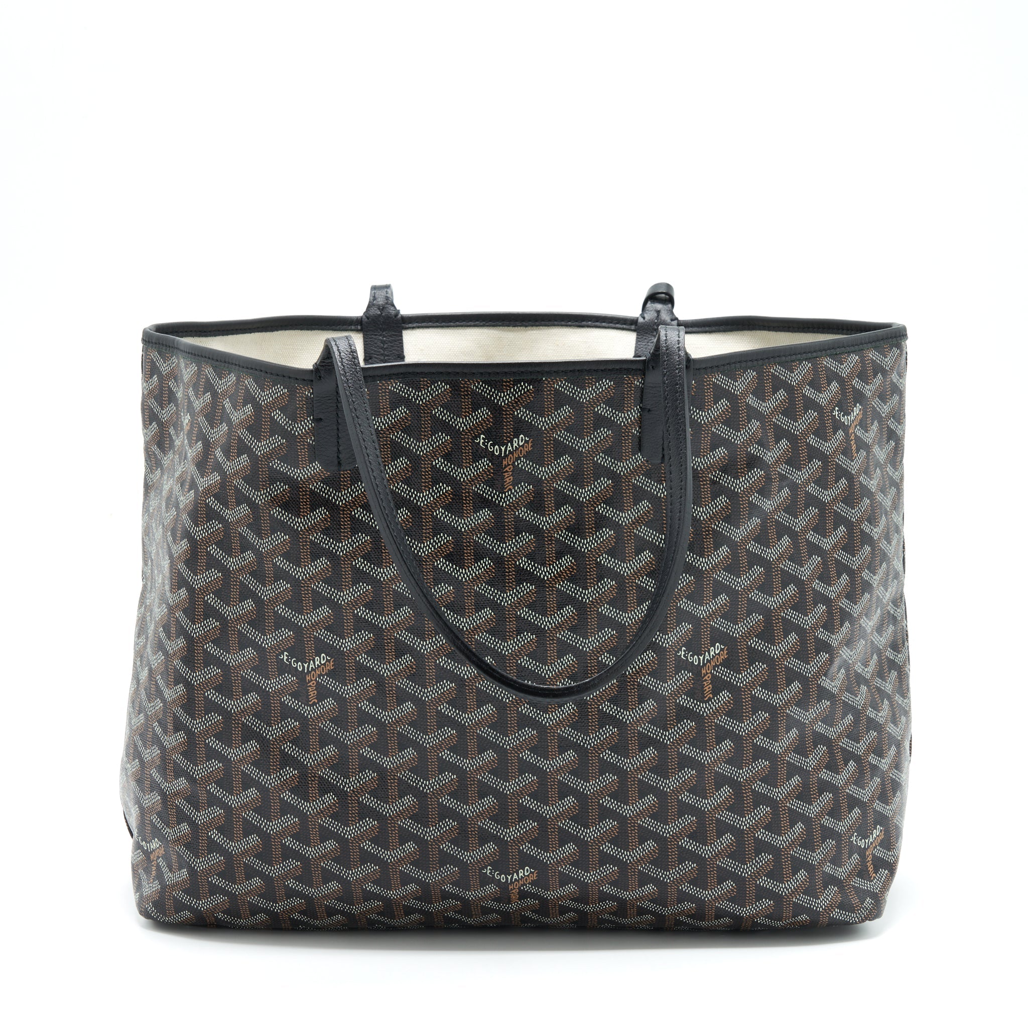 GOYARD SAINT LOUIS TOTE PM BLACK/MULTICOLOUR