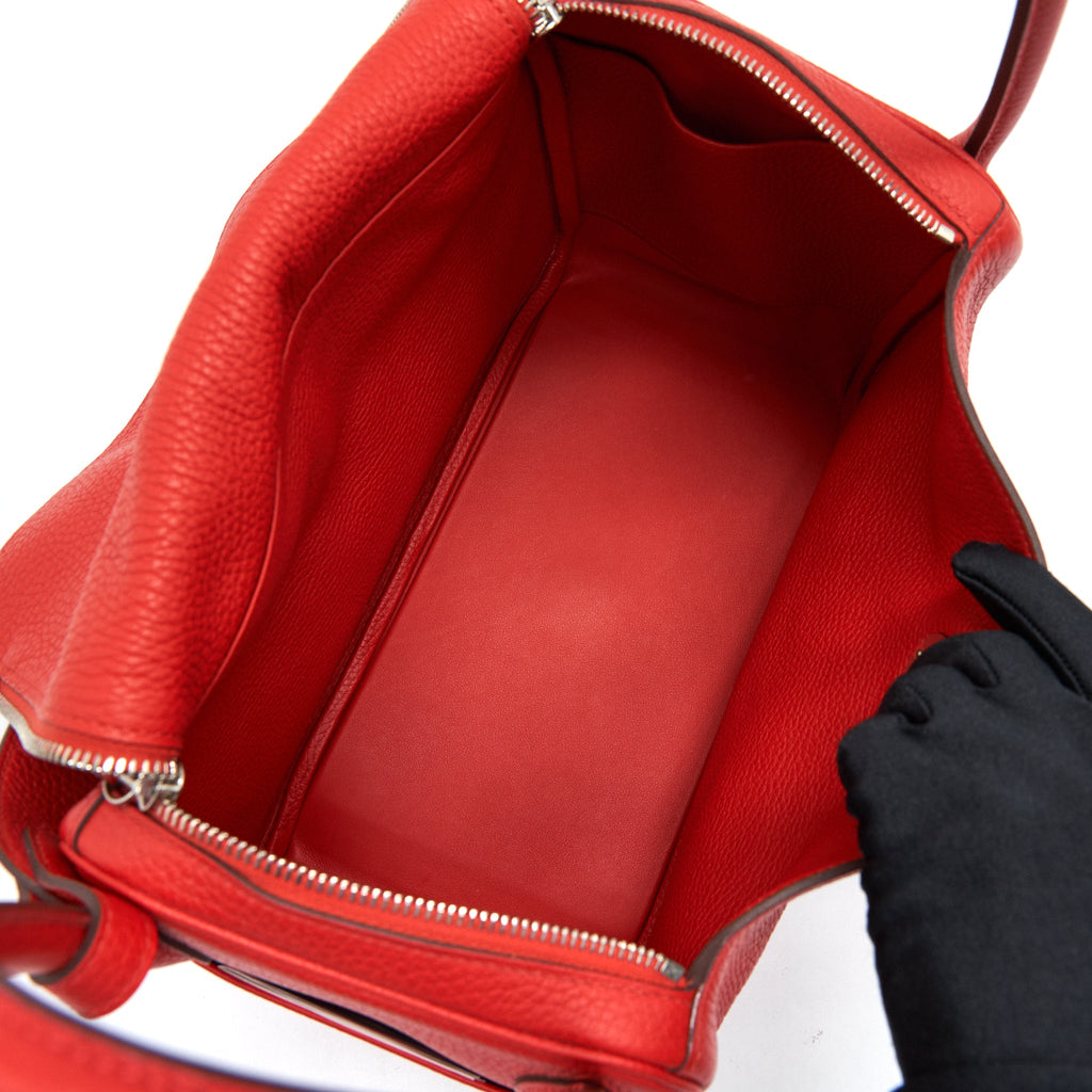 HERMES LINDY 30 ROUGE TOMATE SHW