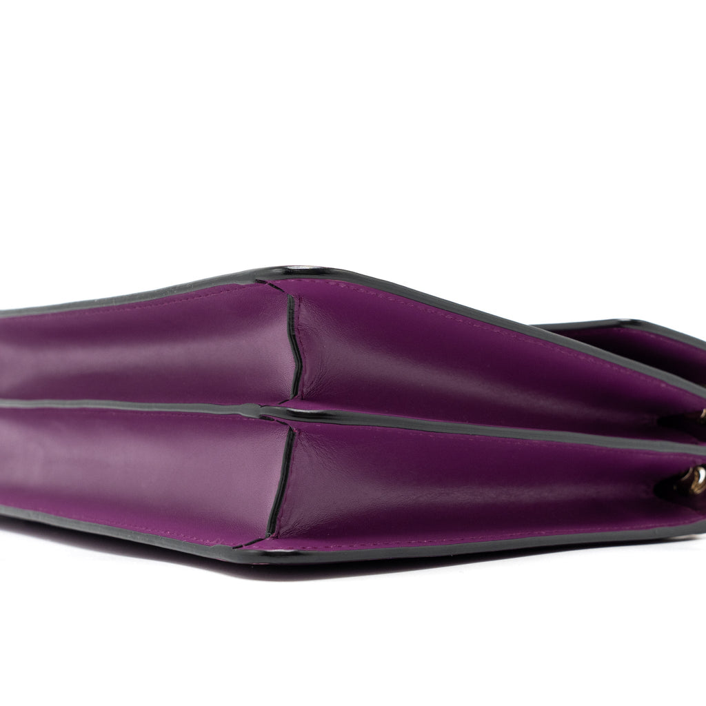 BVLGARI SERPENTI FOREVER SHOULDER BAG CALFSKIN PURPLE LGHW
