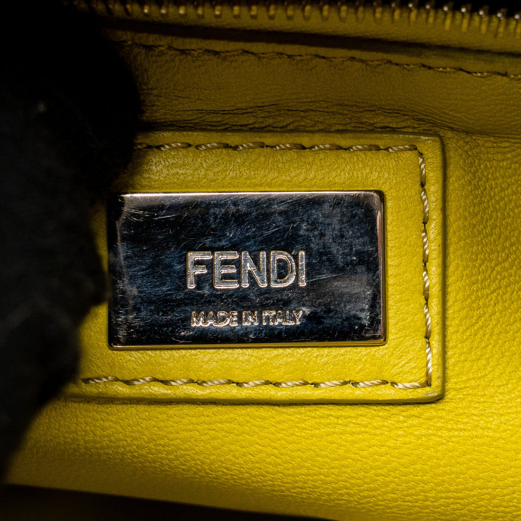 FENDI MINI PEEKABOO LAMBSKIN LIGHT GREEN SHW