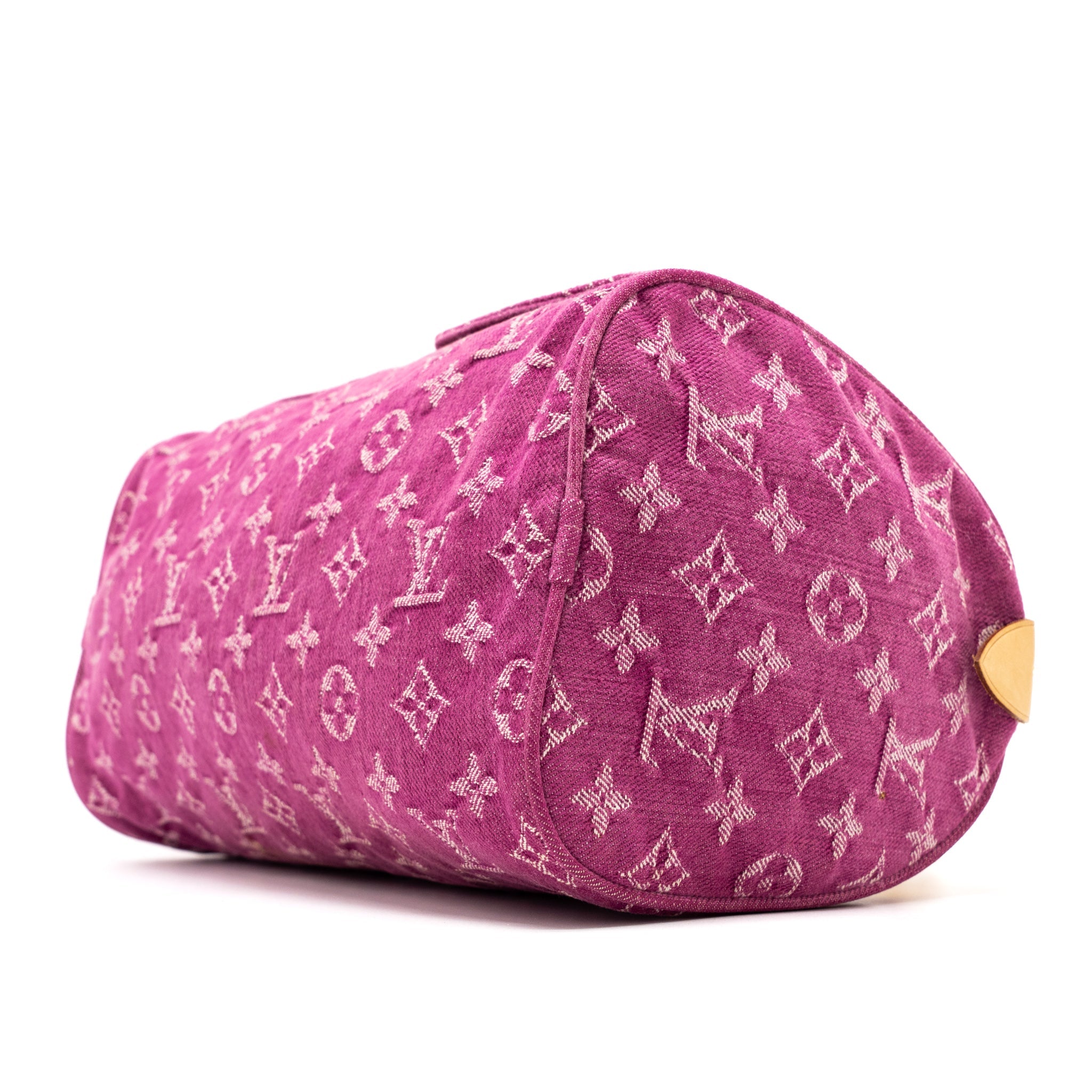 LOUIS VUITTON VINTAGE NEO SPEEDY MONOGRAM DENIM PINK GHW