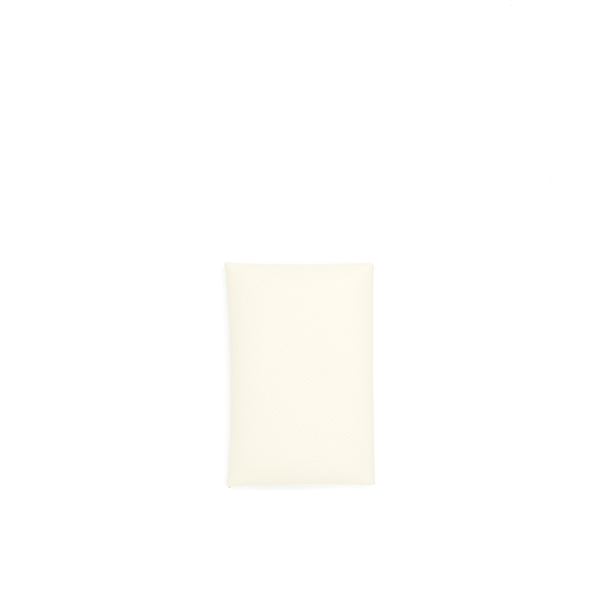HERMES CALVI CARD HOLDER CRAIE / JAUNE AMBRE