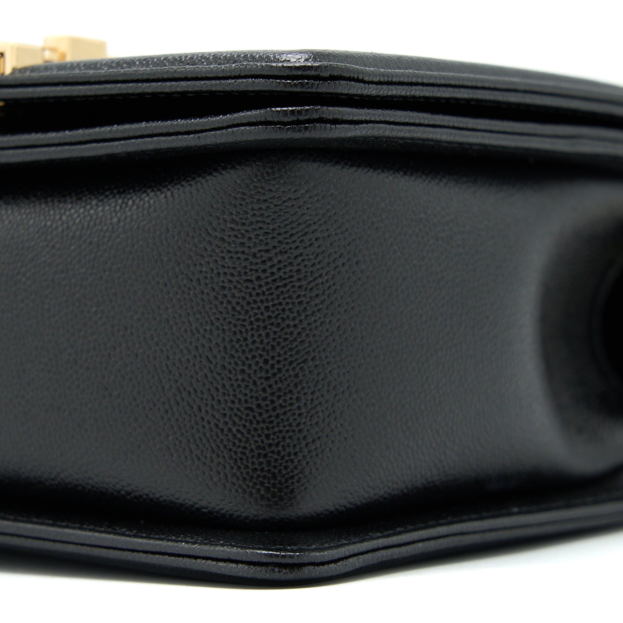 CHANEL MINI BOY BAG CALFSKIN BLACK LGHW (MICROCHIP)