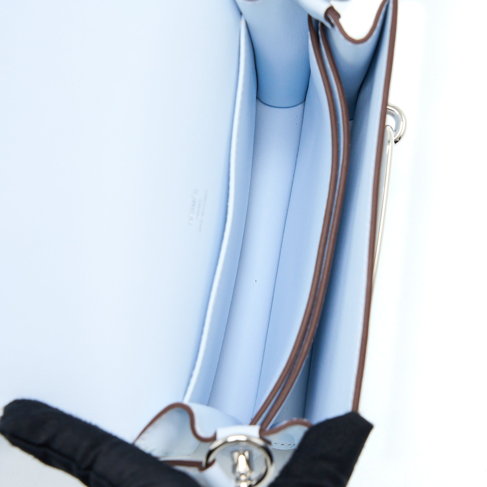 HERMES MINI ROULIS SWIFT BLUE BRUME SHW
