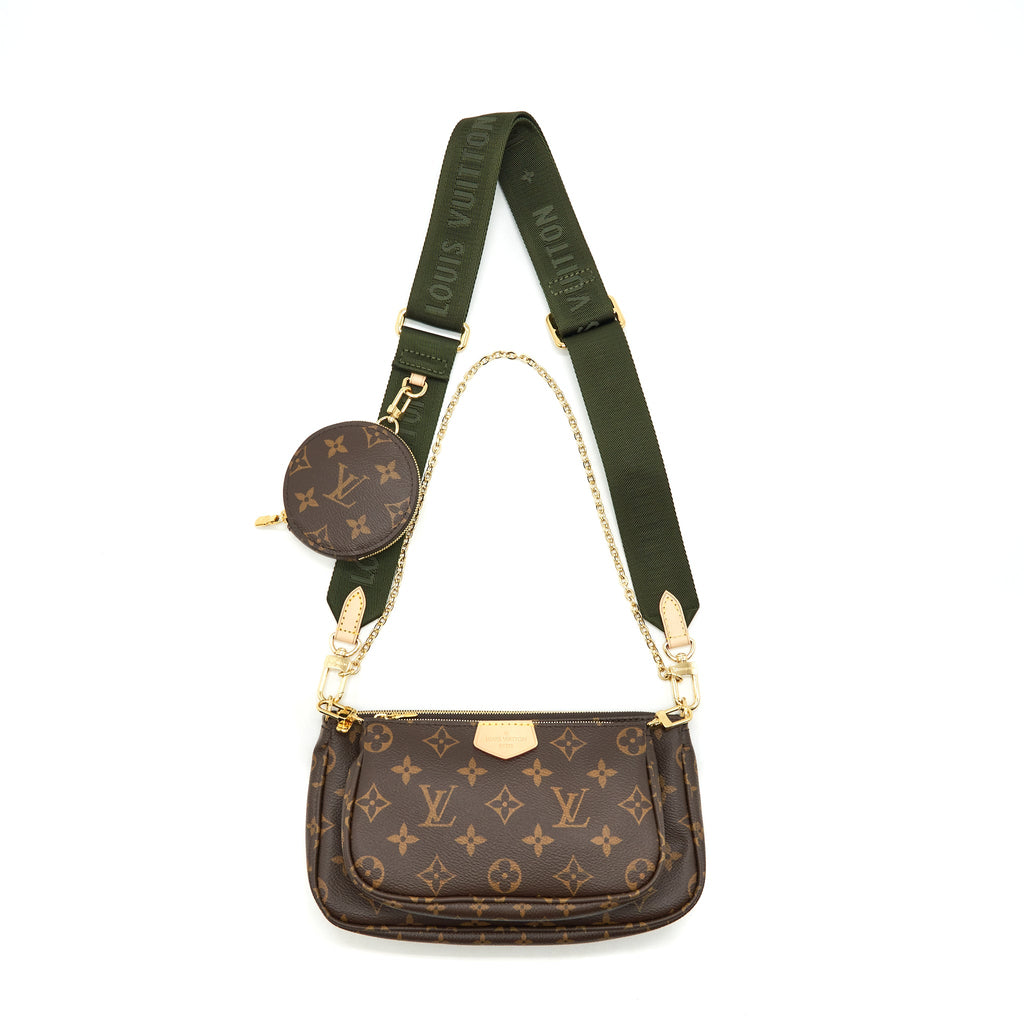 LOUIS VUITTON MULTI POCHETTE WITH KHAKI STRAP