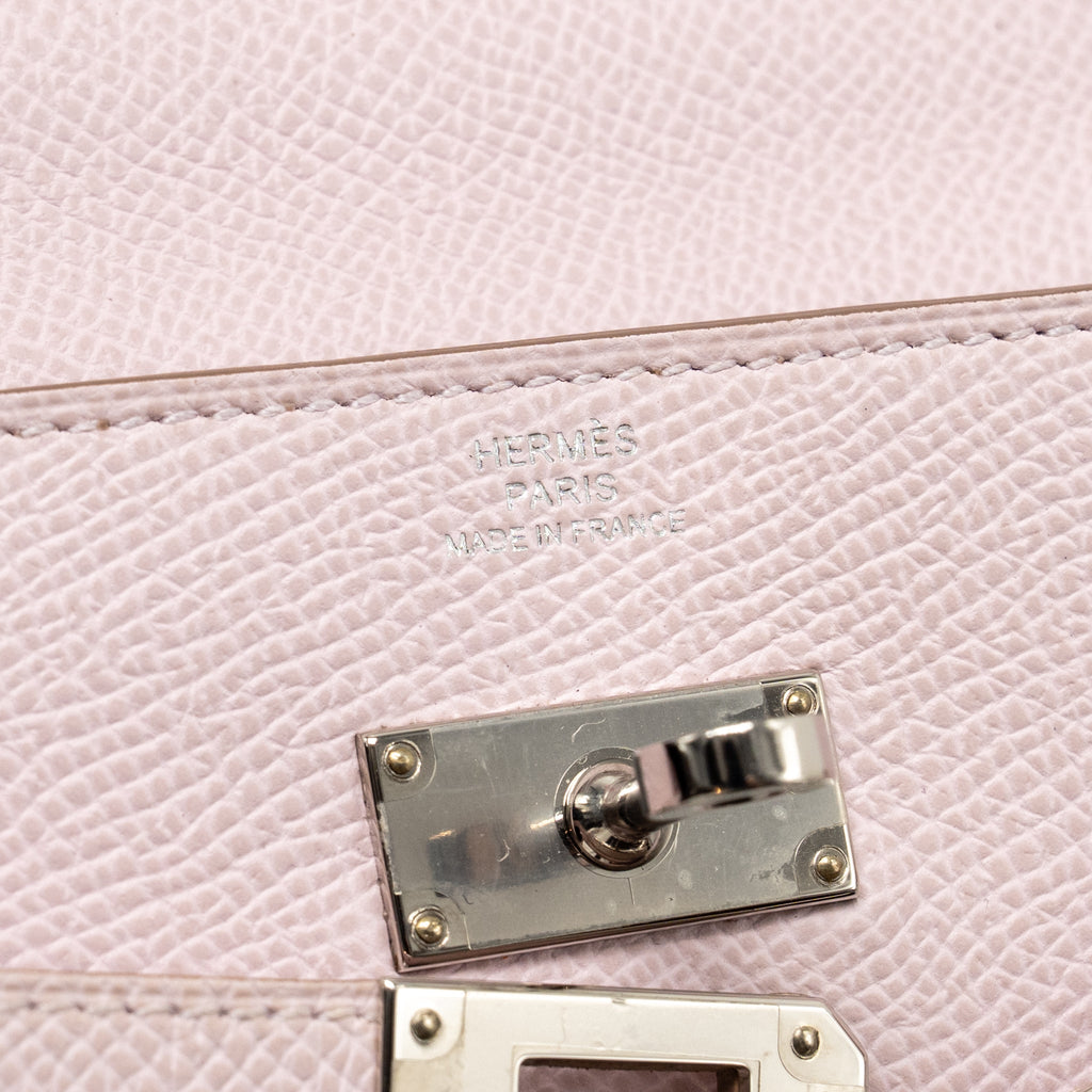 HERMES KELLY TO GO EPSOM MAUVE PALE SHW