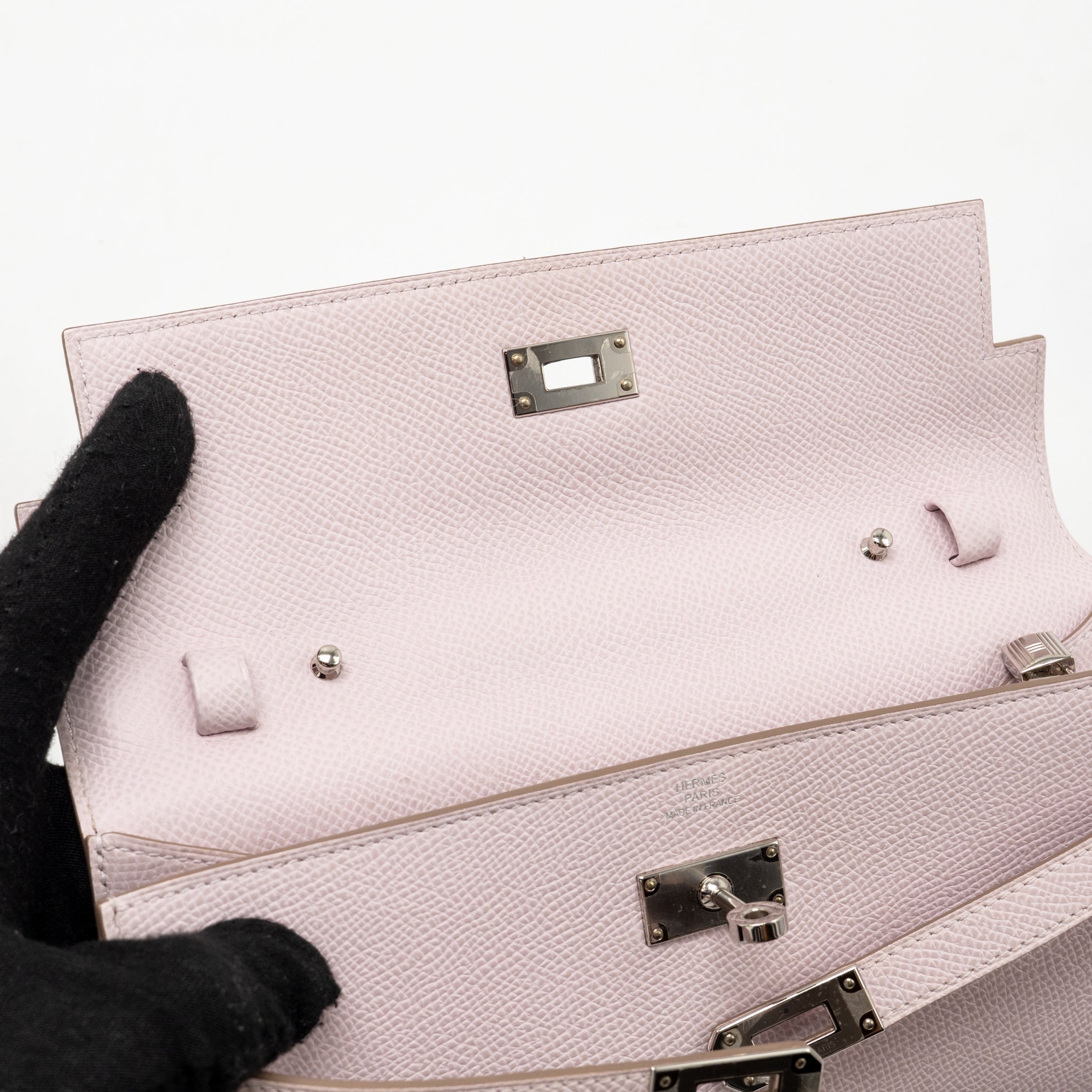 HERMES KELLY TO GO EPSOM MAUVE PALE SHW