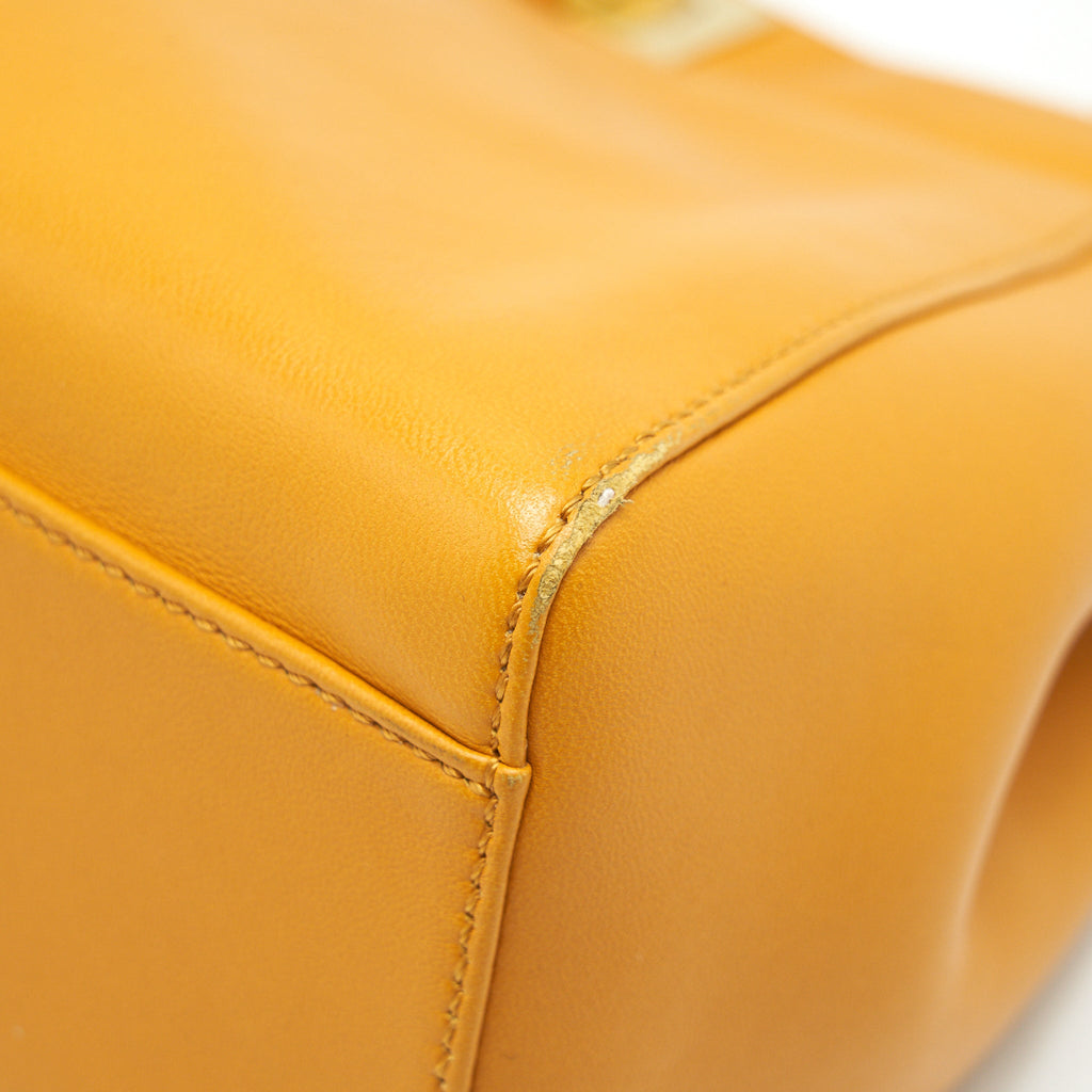 FENDI MINI PEEKABOO APRICOT GHW