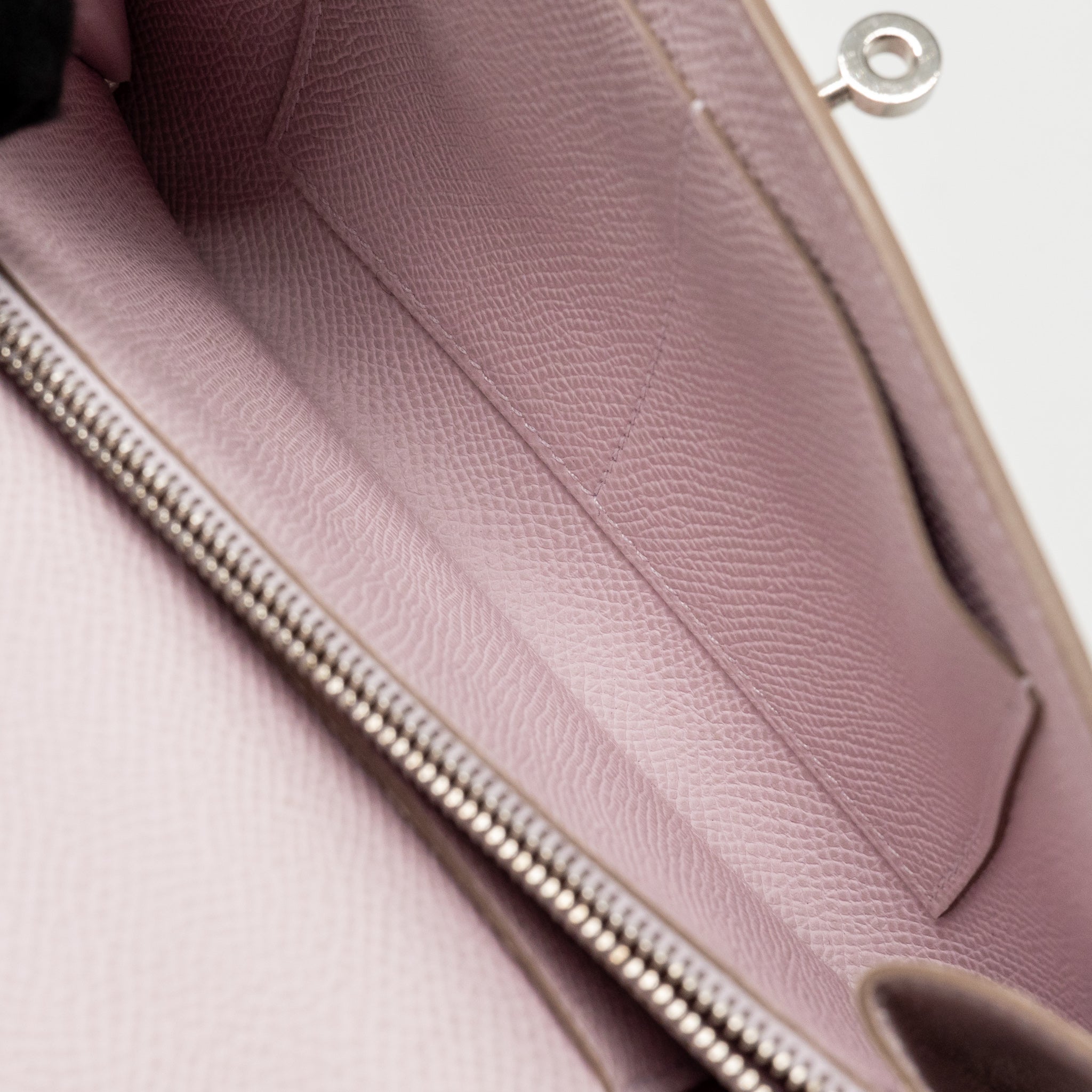 HERMES KELLY TO GO EPSOM MAUVE PALE SHW