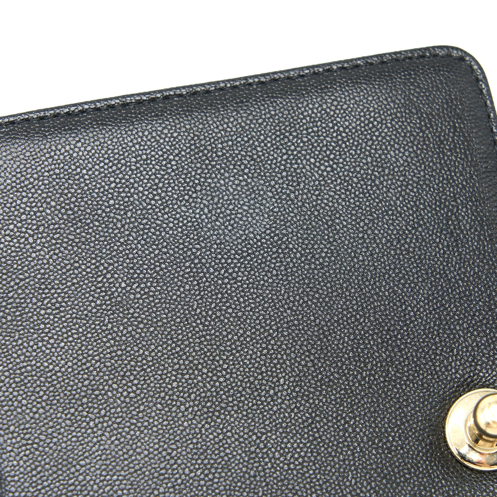 CHANEL MINI BOY BAG CALFSKIN BLACK LGHW (MICROCHIP)