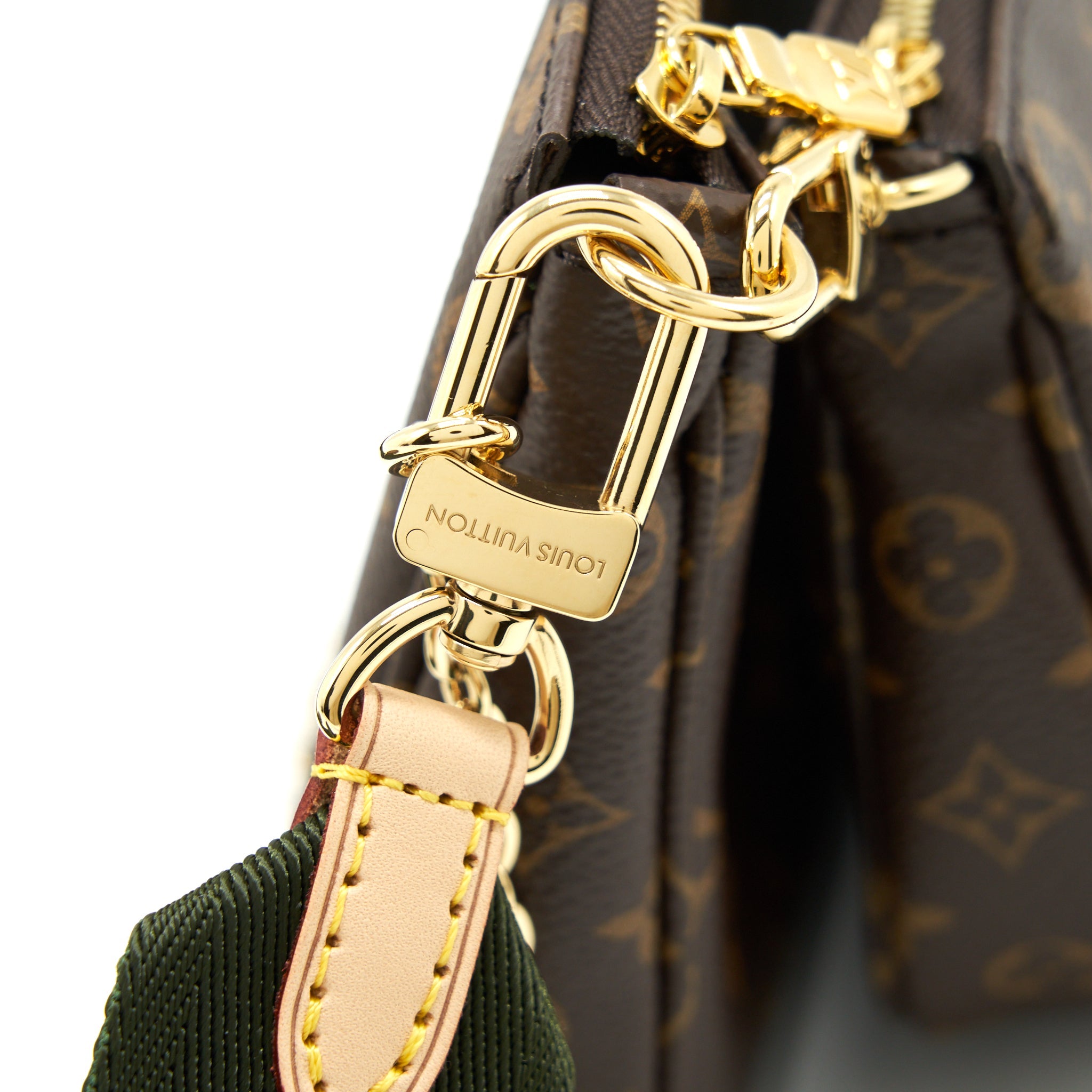 LOUIS VUITTON MULTI POCHETTE WITH KHAKI STRAP