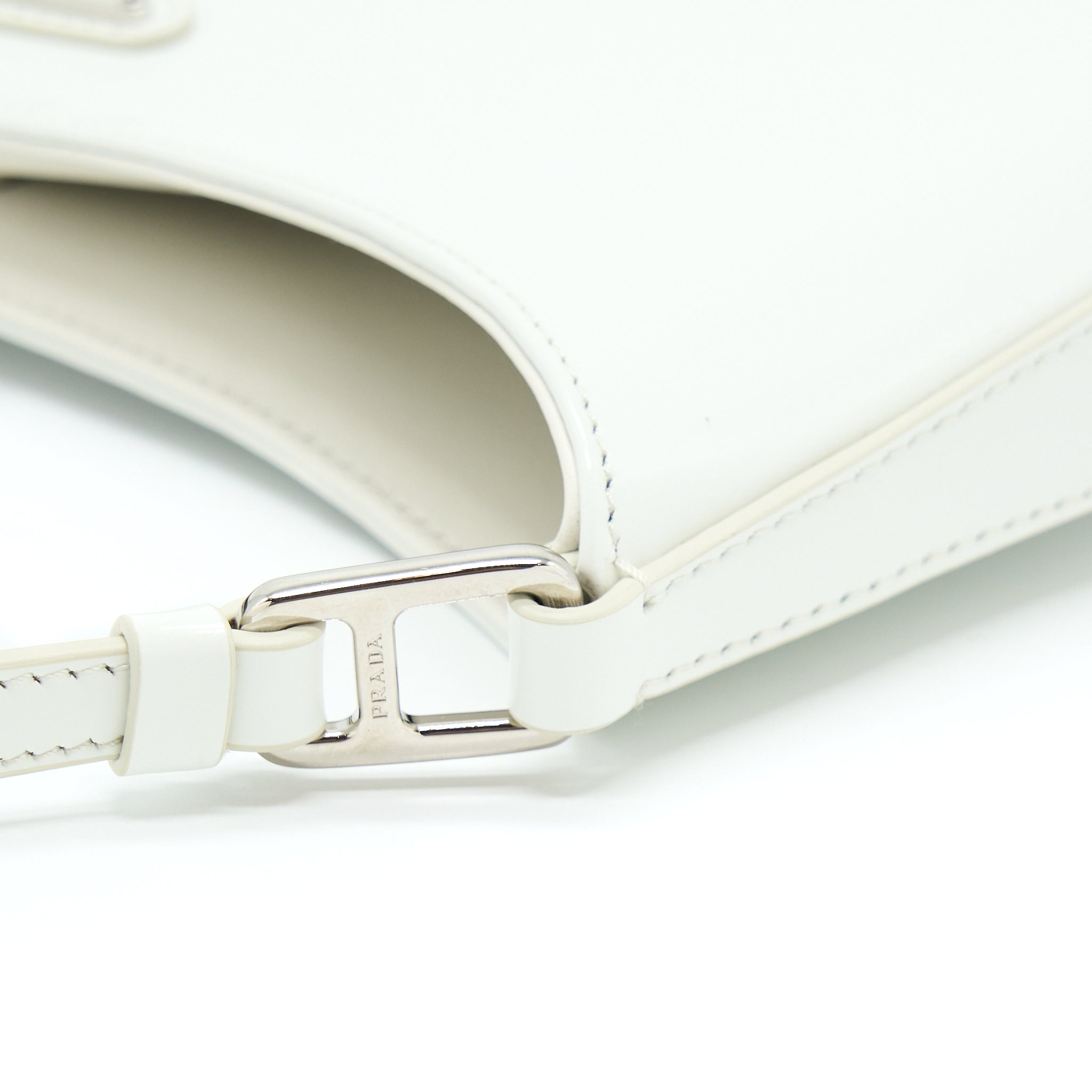 PRADA CLEO BAG CALFSKIN WHITE SHW