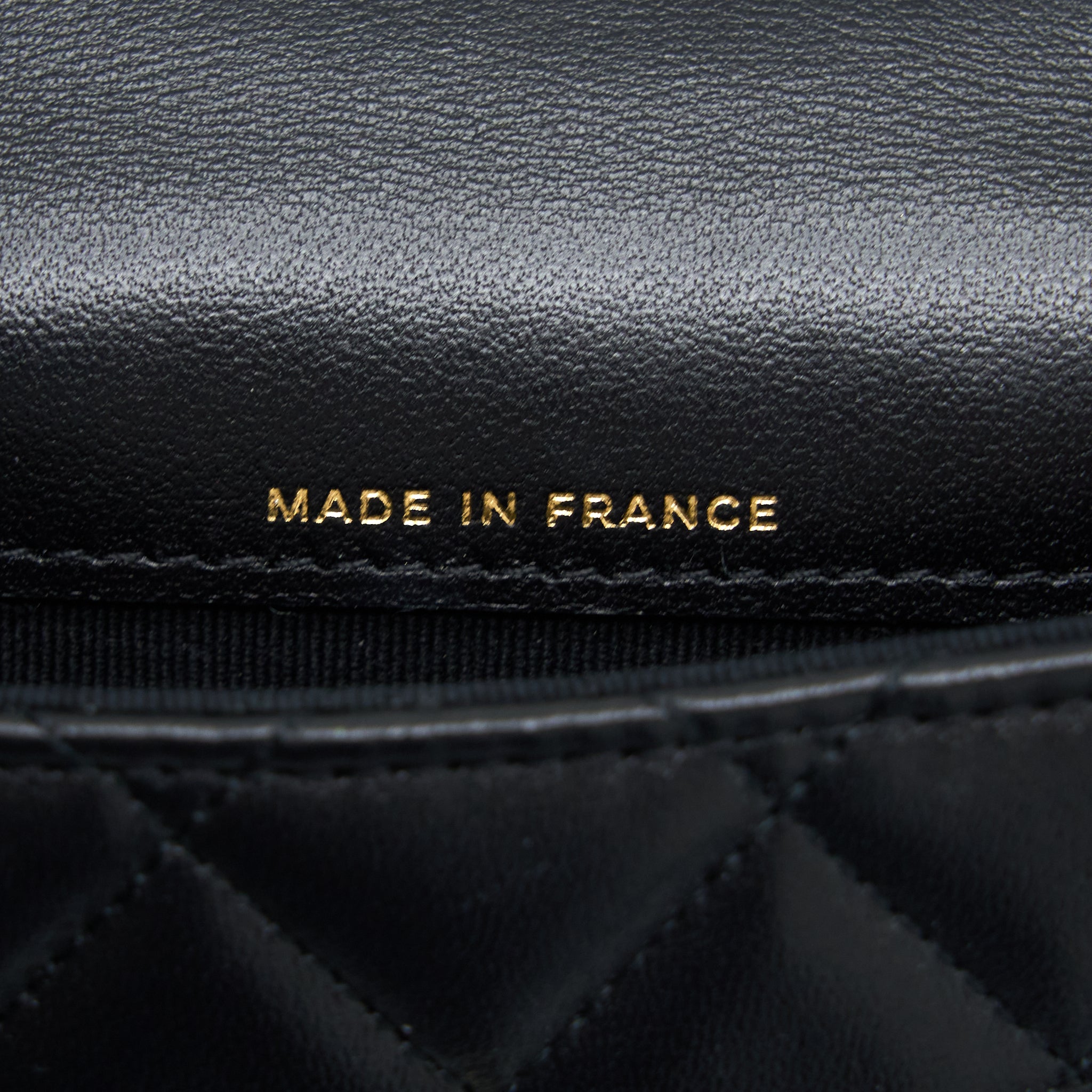CHANEL MINI TOP HANDLE FLAP BAG LAMBSKIN BLACK LGHW