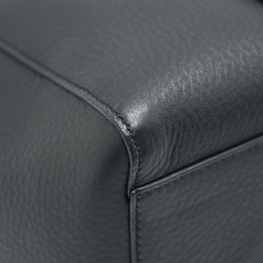 BALENCIAGA LEATHER SHOPPING TOTE BAG BLACK