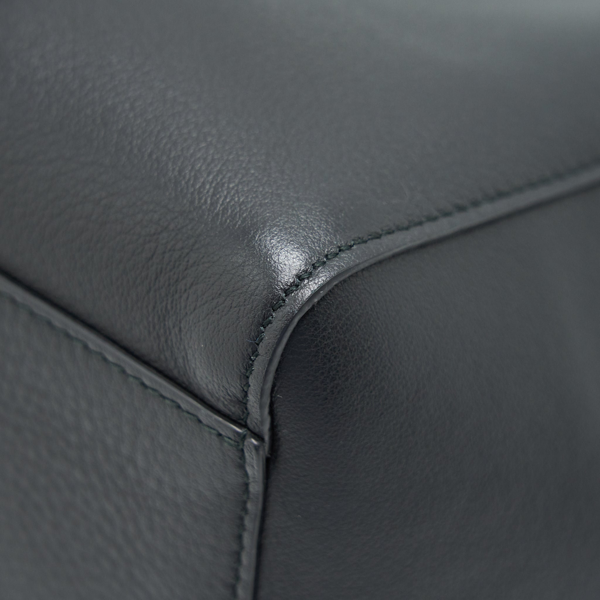 BALENCIAGA LEATHER SHOPPING TOTE BAG BLACK