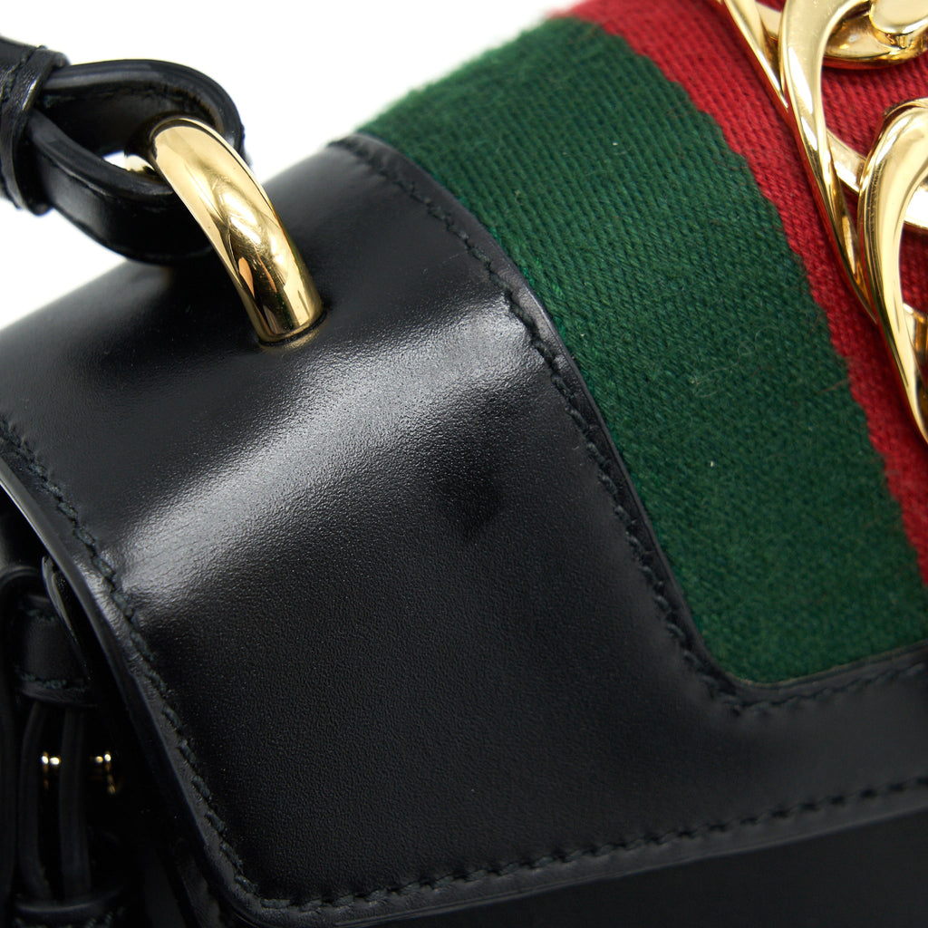 GUCCI MINI SYLVIE 20CM BLACK