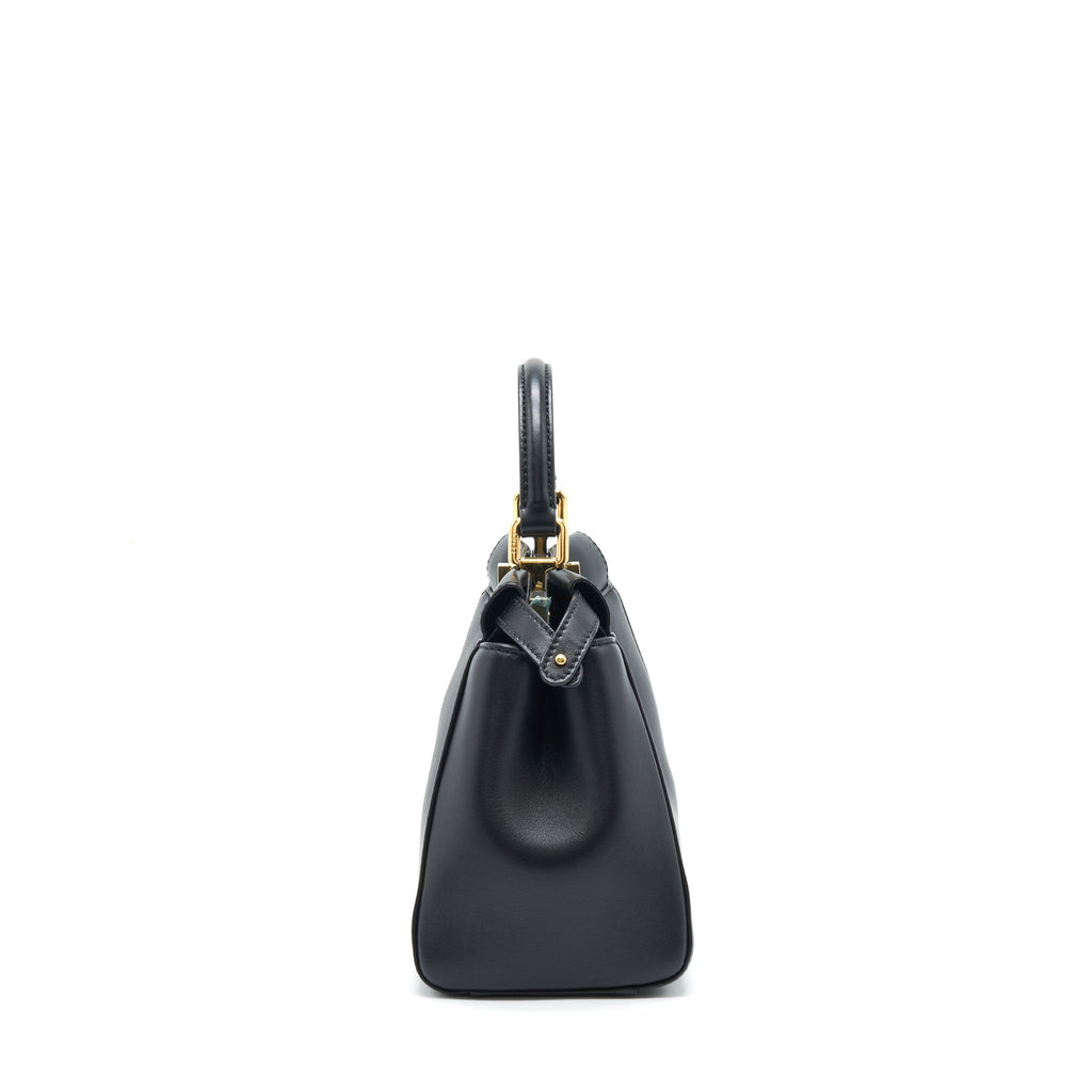 FENDI MINI PEEKABOO LAMBSKIN BLACK GHW