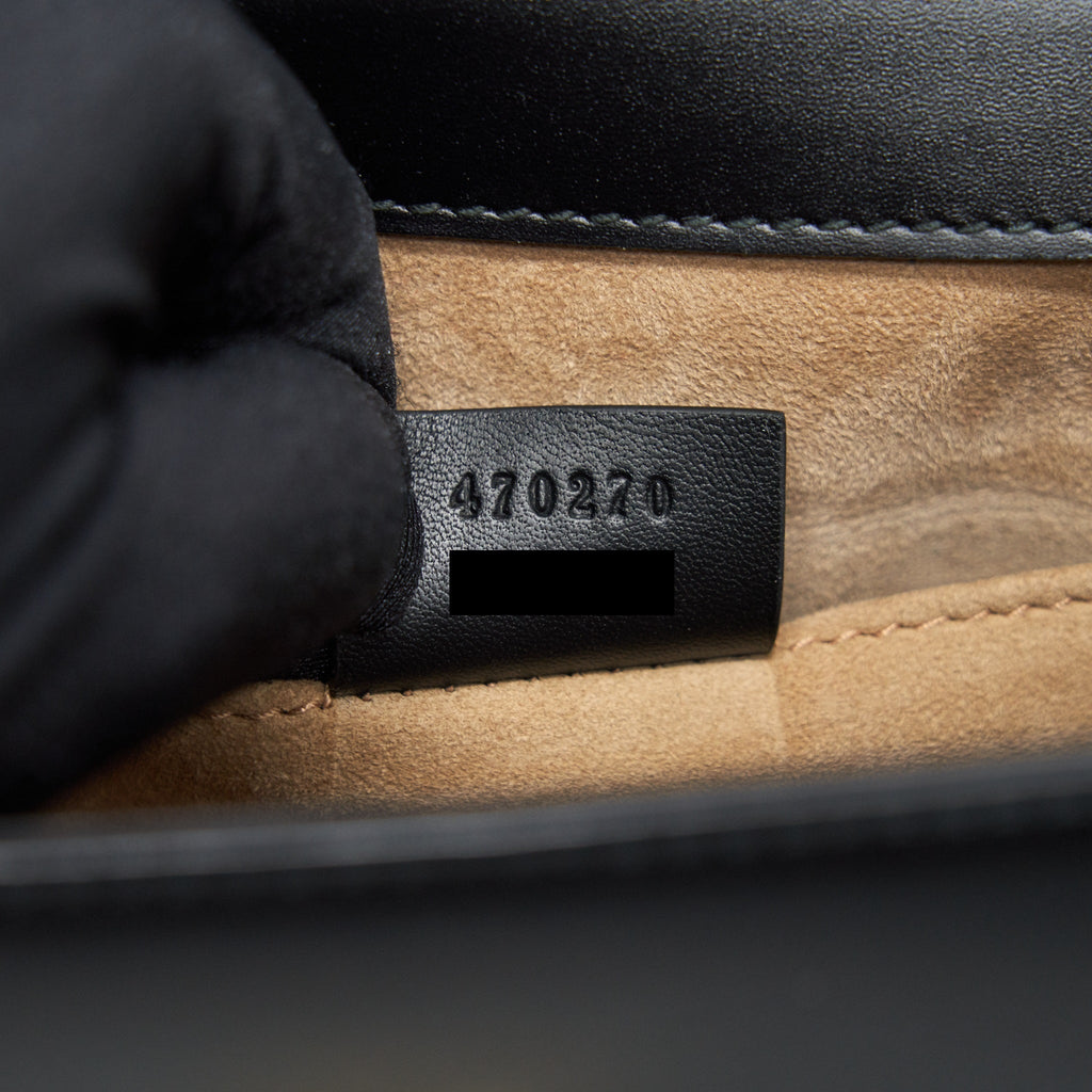 GUCCI MINI SYLVIE 20CM BLACK