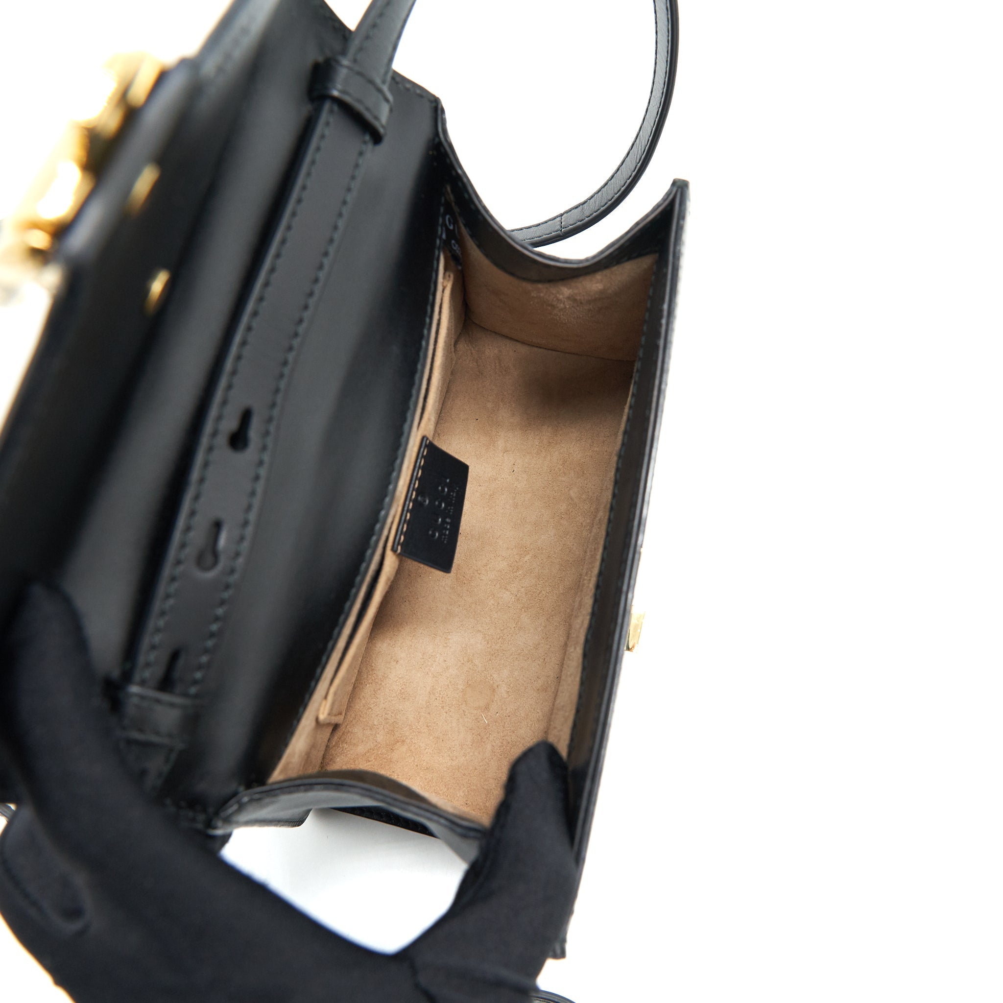 GUCCI MINI SYLVIE 20CM BLACK