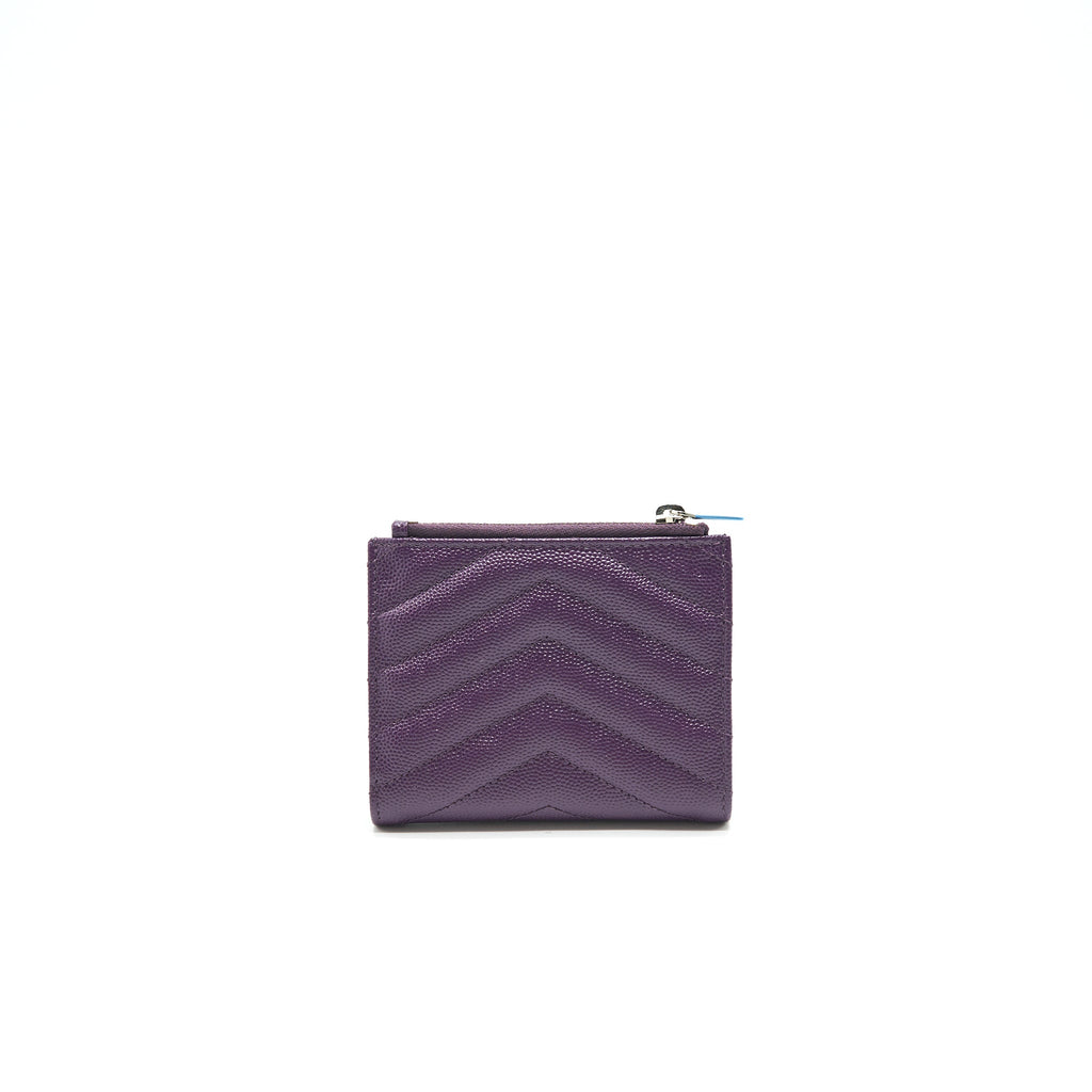 SAINT LAURENT QUILTED MONOGRAM WALLET