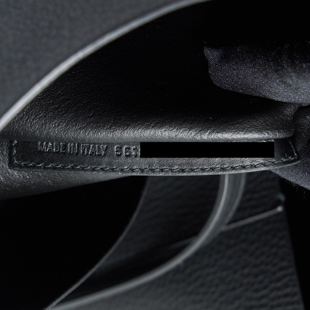 BALENCIAGA LEATHER SHOPPING TOTE BAG BLACK