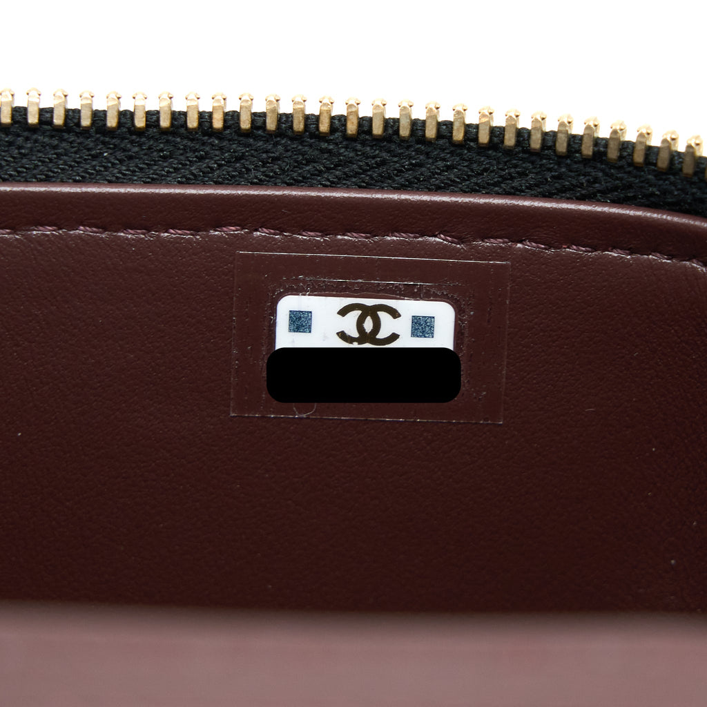 CHANEL 23C MINI VANITY WITH CHAIN CAVIAR BLACK LGHW (MICROCHIP)
