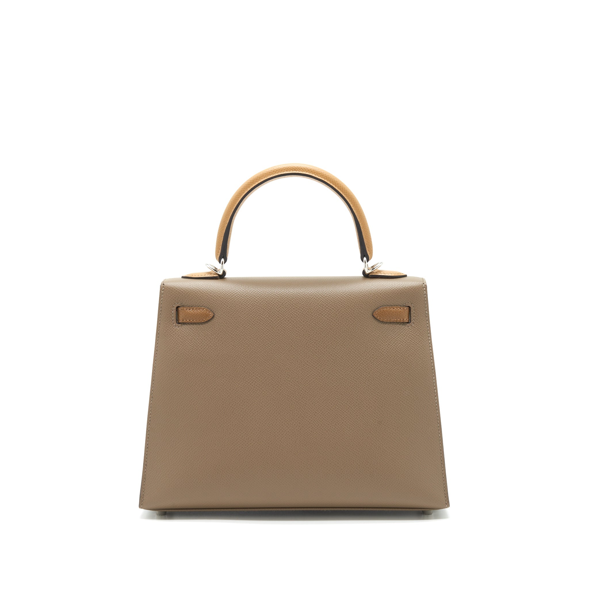 HERMES KELLY 25 SELLIER VEAU EPSOM ETOUPE/ALEZAN/BISCUIT SHW