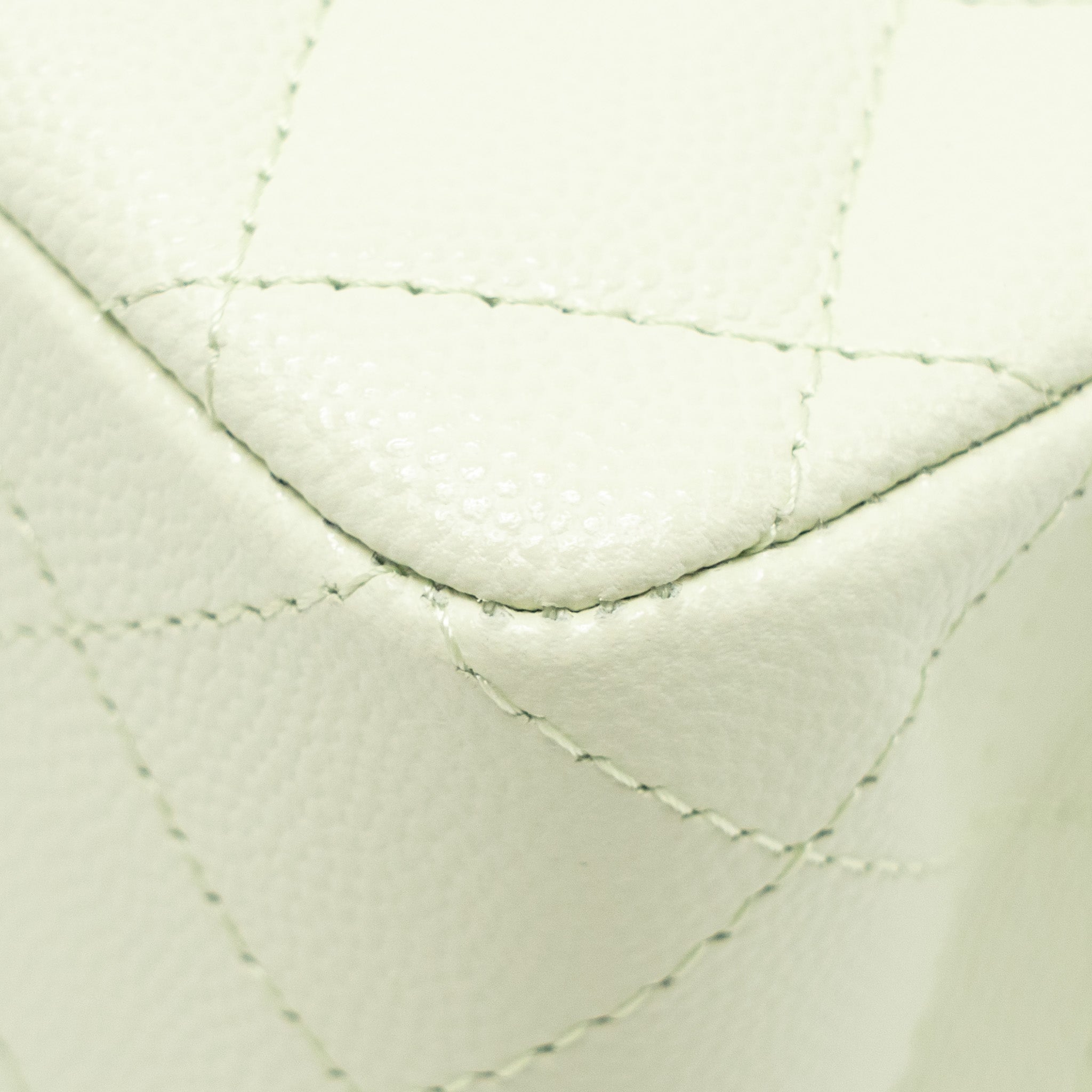 CHANEL SMALL CLASSIC DOUBLE FLAP BAG CAVIAR LIGHT GREEN LGHW (MICROCHIP)